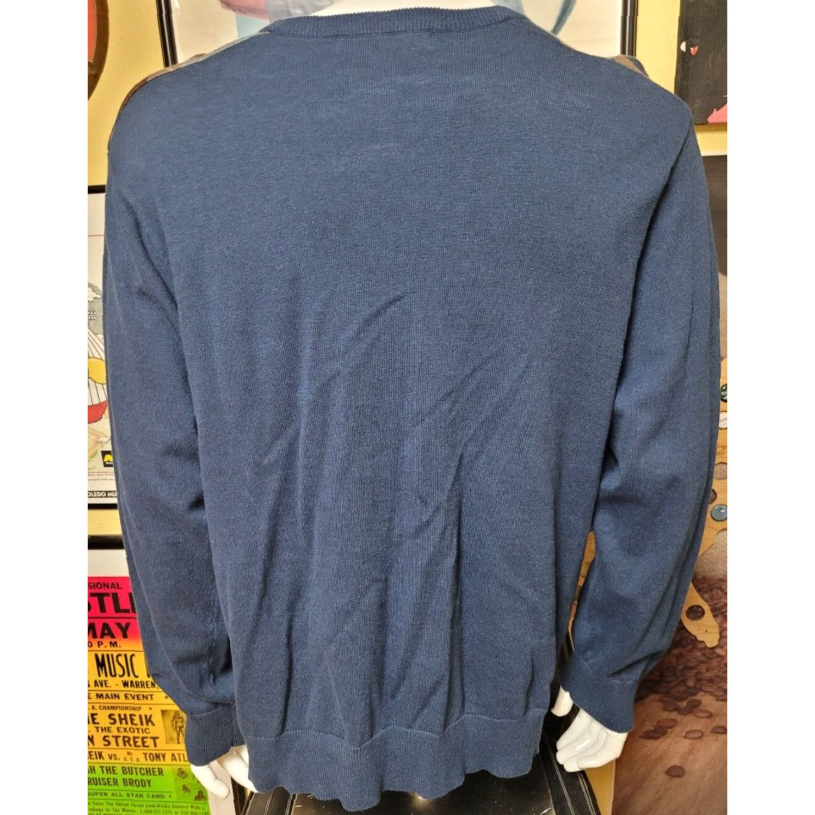 Old Navy VINTAGE Old Navy Argyle Blue Camo Pullover Sweater 2XL XXL Nice Size US XXL / EU 58 / 5 - 3 Thumbnail