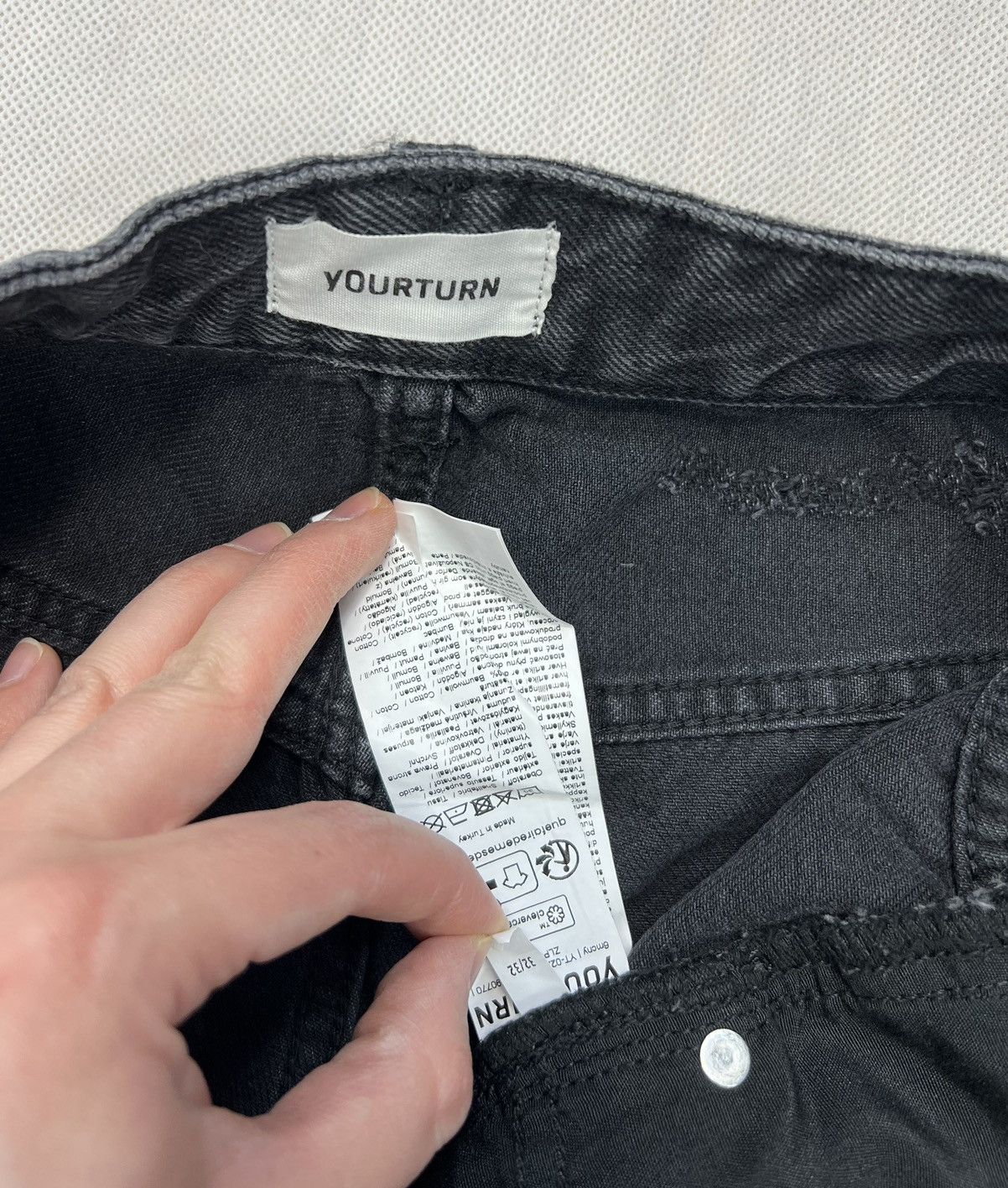 Other Spodnie Yourturn Abrasions Holes Jeans Avant Garde Size US 32 / EU 48 - 4 Thumbnail