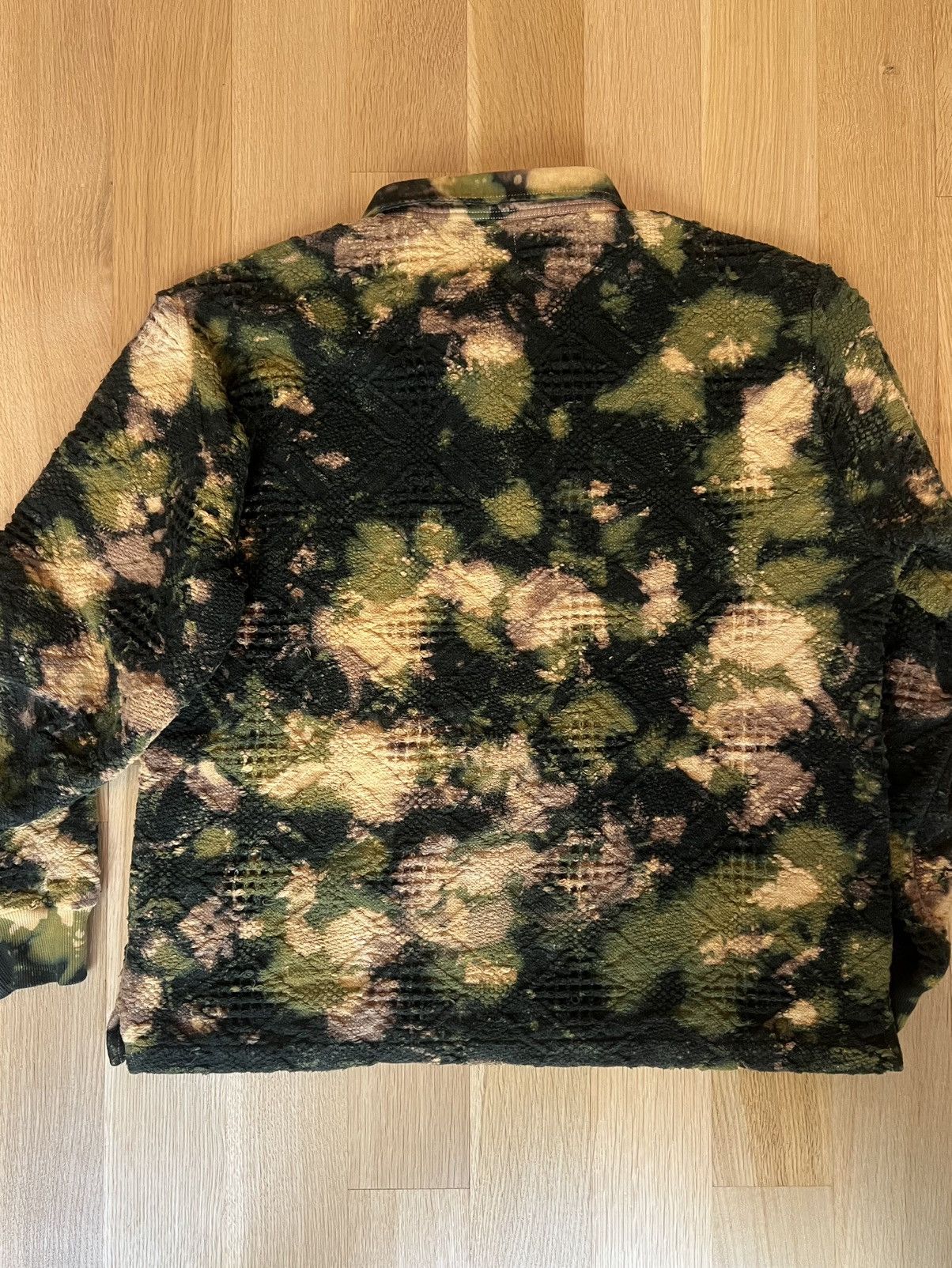18 East HOMER “SWEATER” POLO HANDLOOM COTTON BLANKETING CUSTOM CAMO Size US XL / EU 56 / 4 - 3 Thumbnail