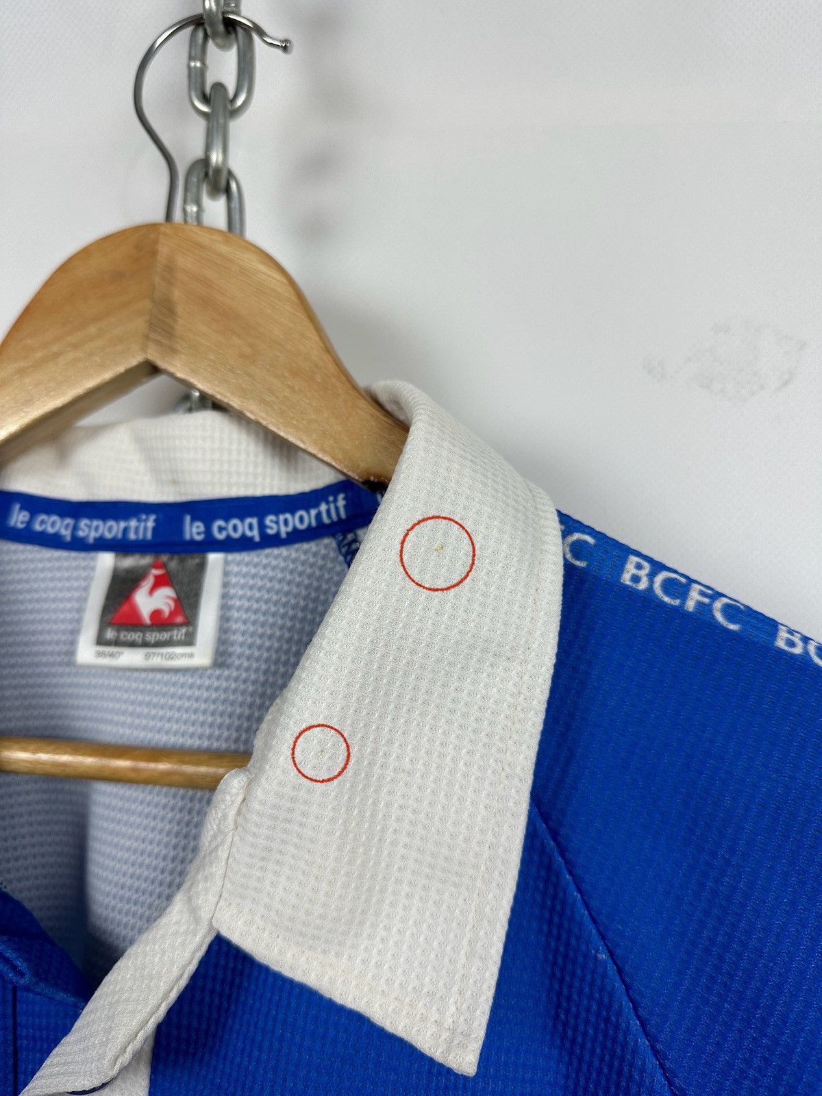 Le Coq Sportif 1998/99 Le Coq Sportif Birmingham City Vintage Soccer Jersey Size US L / EU 52-54 / 3 - 19 Thumbnail