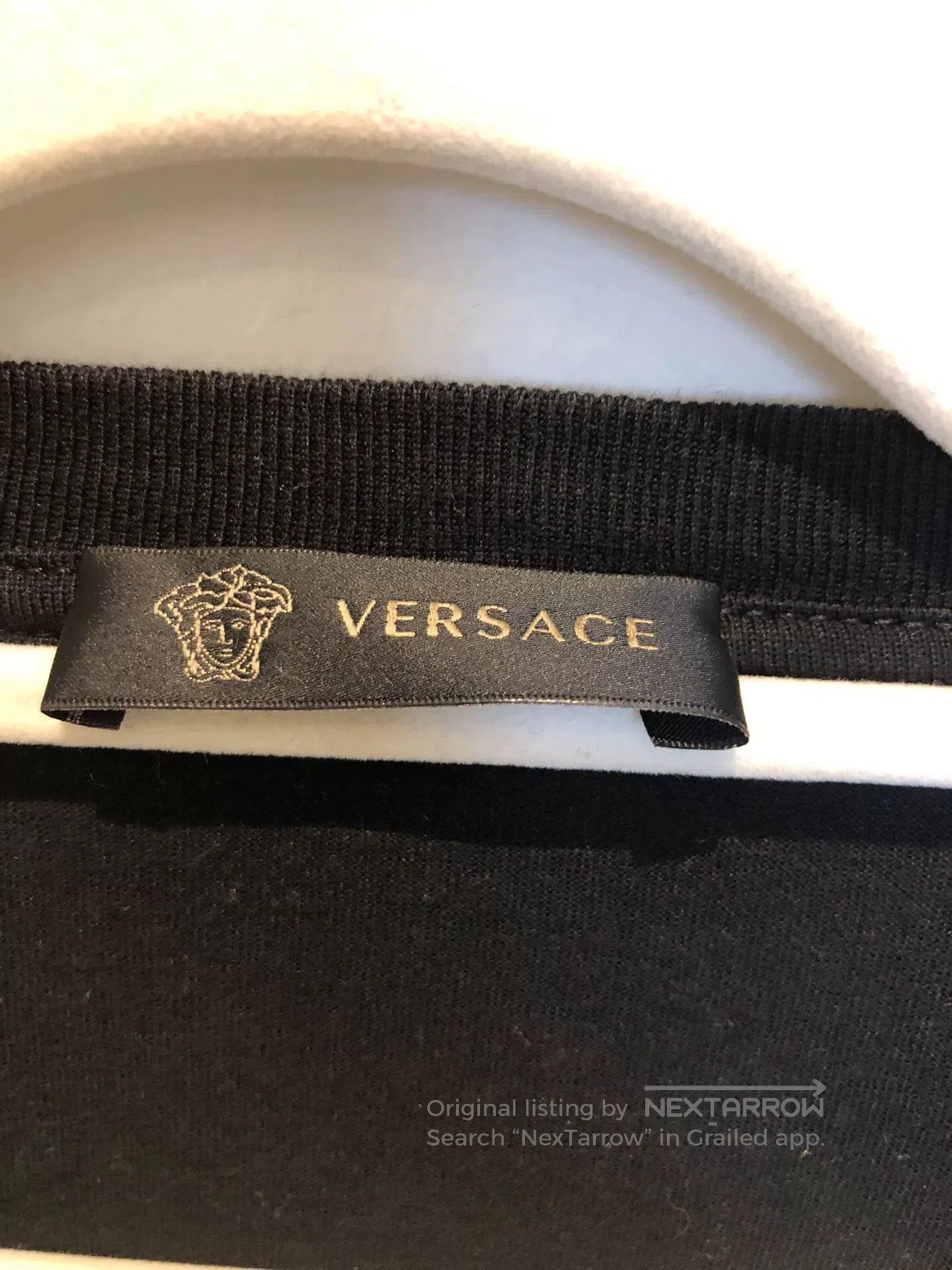 Versace Versace Men's Silver Embroidered Rhinestone Tee. Size US M / EU 48-50 / 2 - 5 Thumbnail