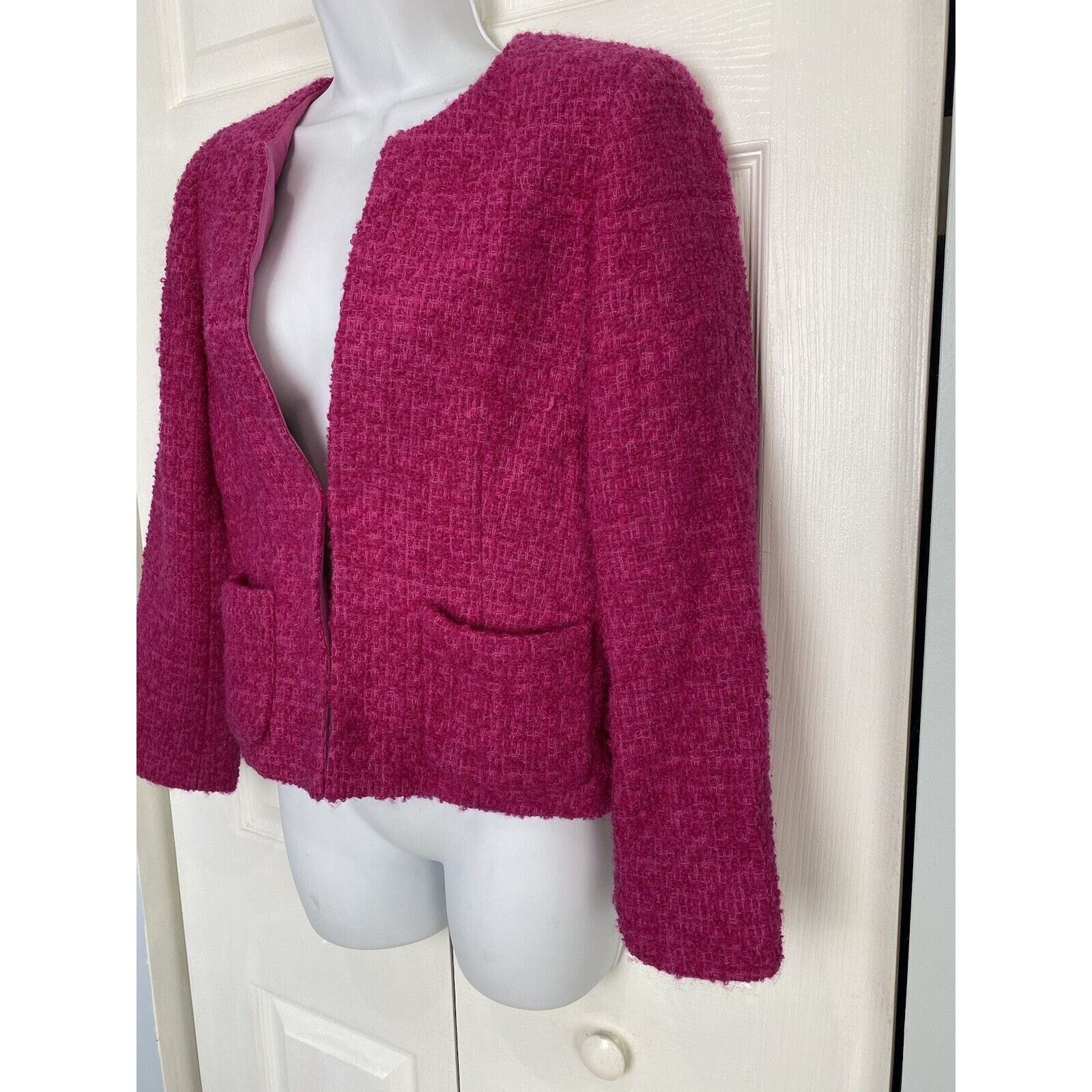 J.Crew J Crew Blazer Astrid Boucle Tweed Wool Barbie Pink Jacket 2 Size XS / US 0-2 / IT 36-38 - 4 Thumbnail