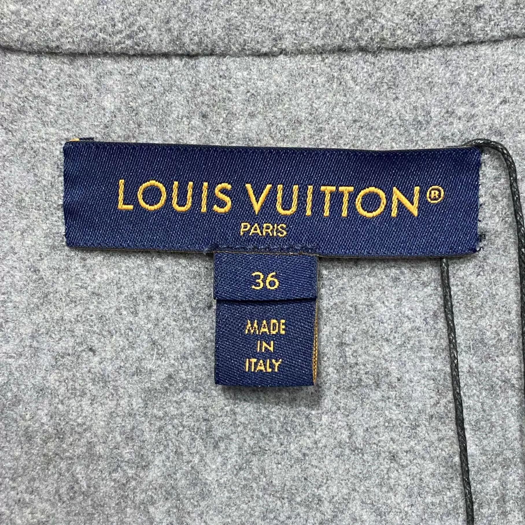 Louis Vuitton LV Gray 99 New Short Coat Women's 36 Size XS / US 0-2 / IT 36-38 - 6 Thumbnail