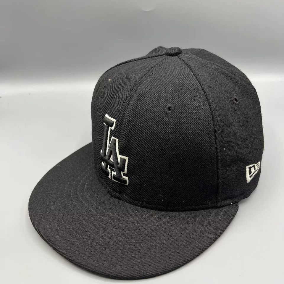 New Era Los Angeles LA Dodgers Hat Men 7 59Fifty MLB Fitted Cap Size ONE SIZE - 2 Thumbnail