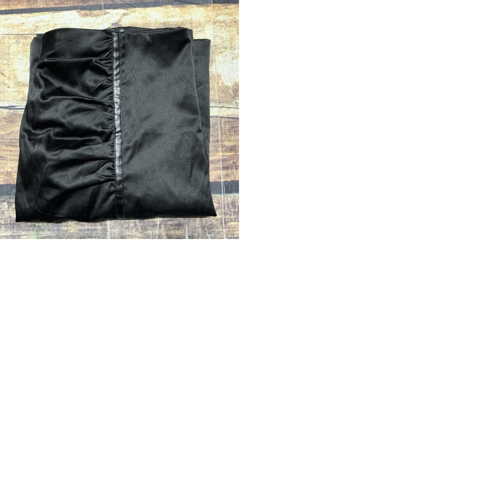 Vintage VINTAGE Charlotte Russe Faux Leather Mini Skirt Size 9 Side Zipper Cotton Size 30" / US 8 / IT 44 - 9 Thumbnail