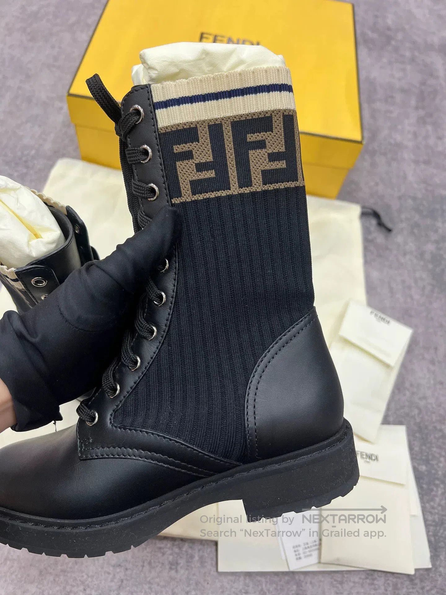Fendi Fendi Zucca Print Boots. Size US 5 / IT 35 - 6 Thumbnail