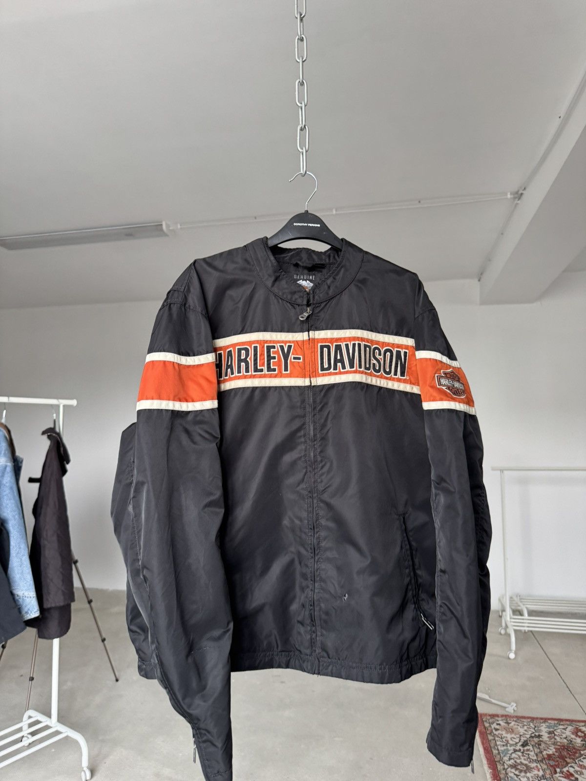 Harley Davidson × Vintage Vintage Harley Davidson Moto Jacket Size US L / EU 52-54 / 3 - 7 Thumbnail