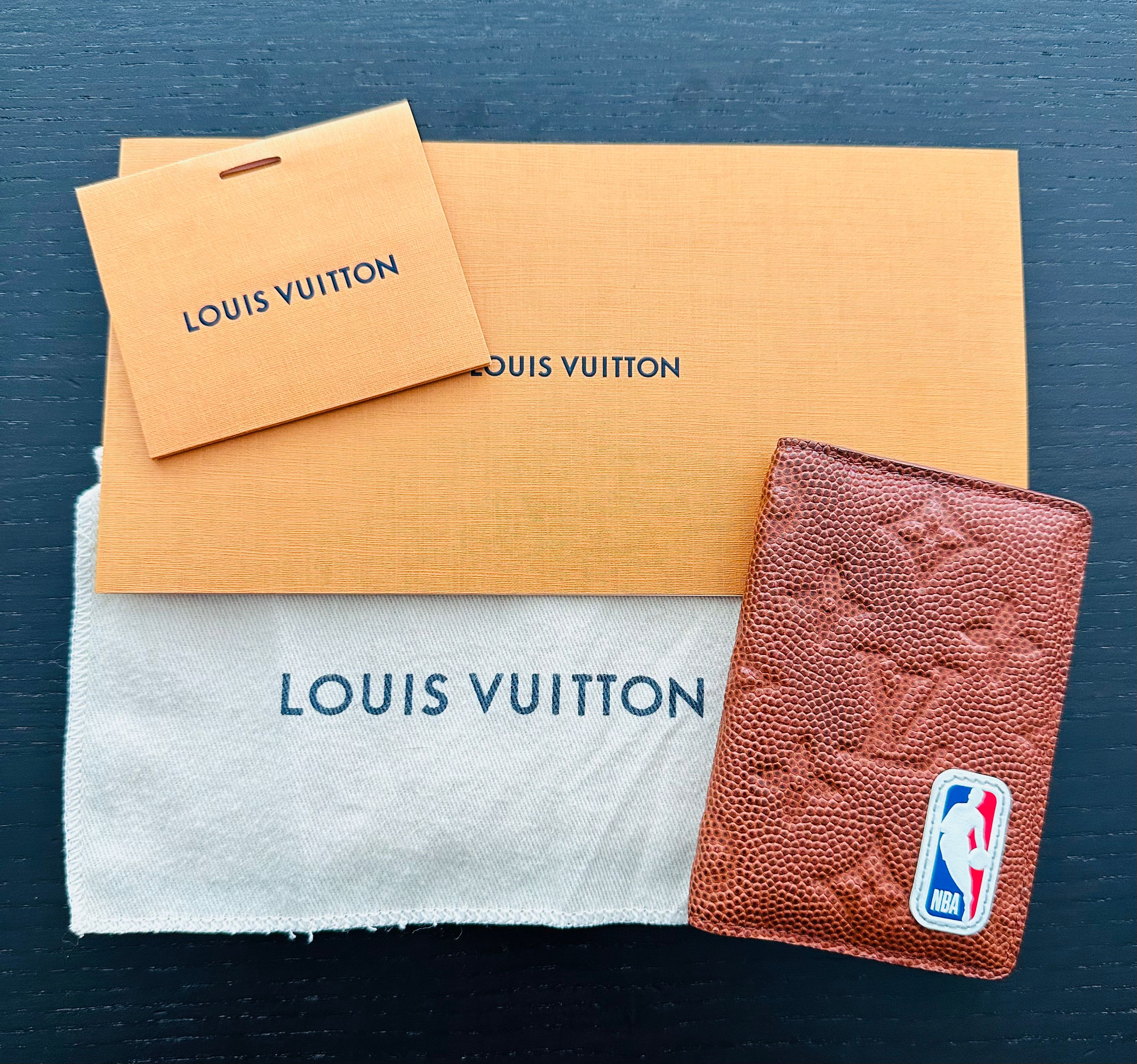 Louis Vuitton Black Monogram Ball Grain LVxNBA Pocket Organizer