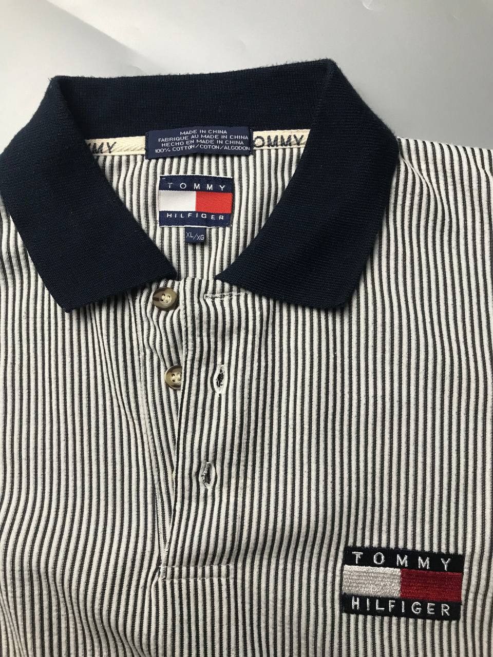 Tommy Hilfiger Tommy Hilfiger rugby Shirt vintage long sleeve Tee Polo Size US XL / EU 56 / 4 - 4 Thumbnail