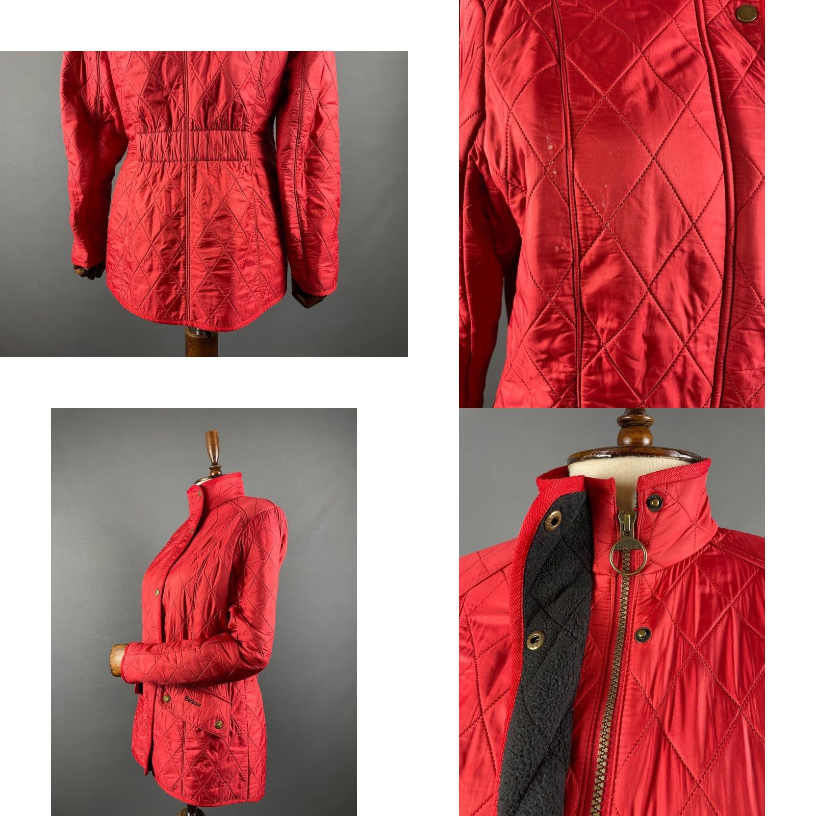 Barbour Barbour Jacket Womens Size 40 Red Long Sleeve Full Zip Pockets 40 Barbour Womens Jacket Red Long Sleeve Zip Pockets Regular Fit Adult Womens Size S / US 4 / IT 40 - 9 Thumbnail