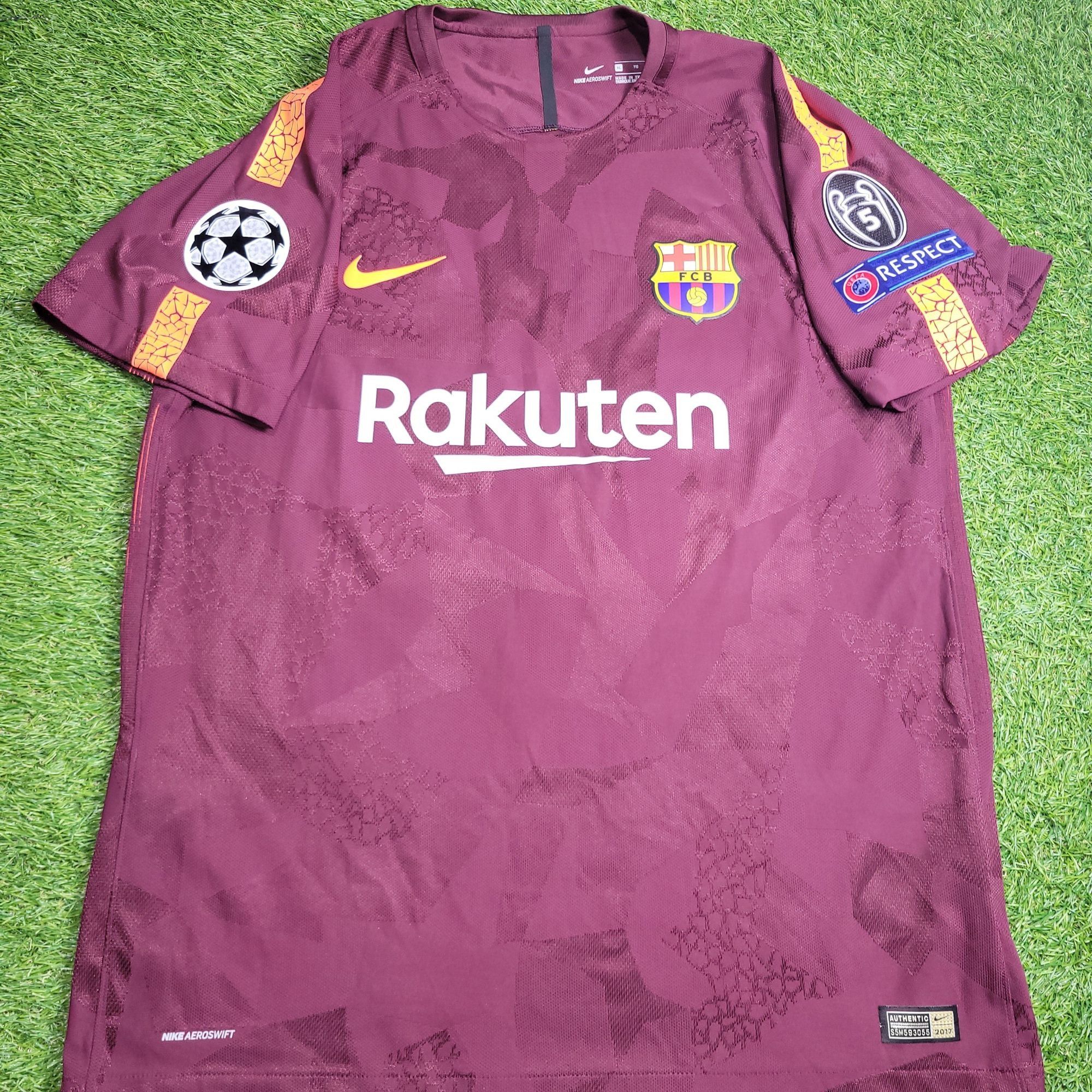Nike Messi Barcelona 2017 2018 PLAYER ISSUE Soccer Jersey XL Size US XL / EU 56 / 4 - 2 Thumbnail