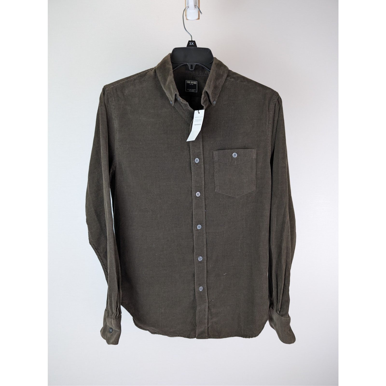 Todd Snyder o1rshd1 CC20 Button-Down Collar Wool-Blend Flannel Shirt Size US M / EU 48-50 / 2 - 2 Thumbnail