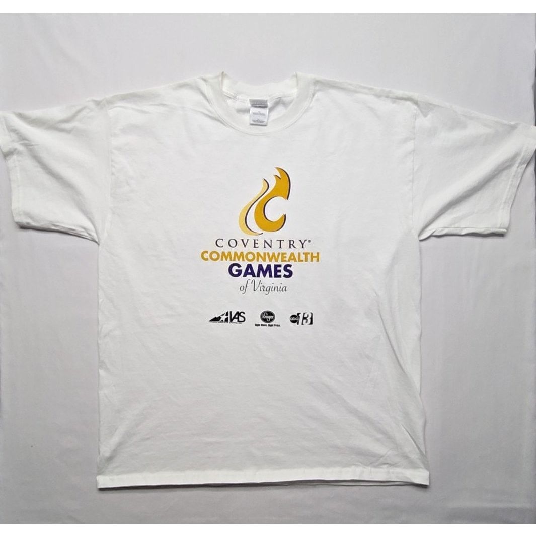 Gildan Coventry Commonwealth Games At Virginia Shirt White XL Tee Size US XL / EU 56 / 4 - 1 Thumbnail