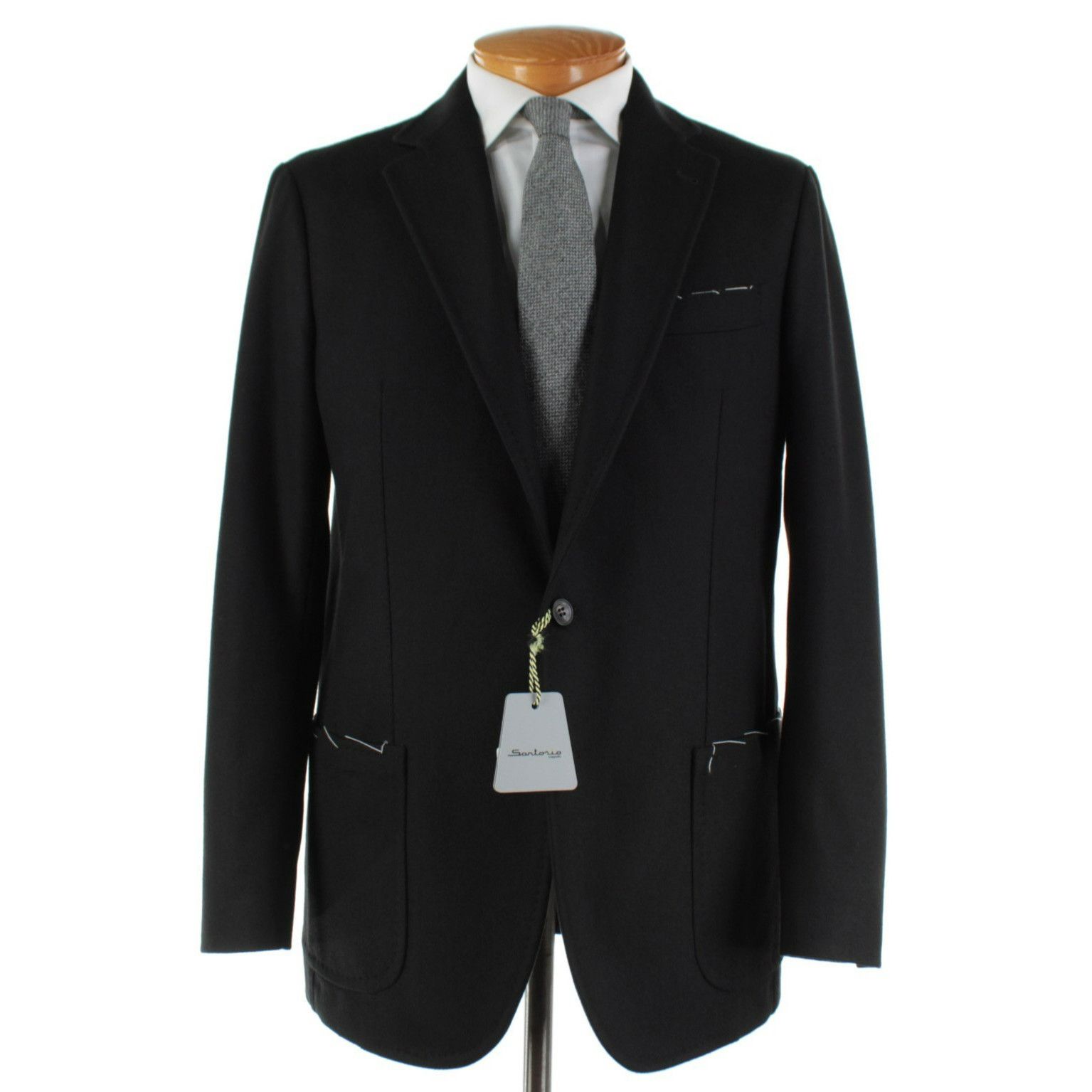 SARTORIO Sartorio Sport Coat Size 44 Long US in Black Size 44R - 1 Thumbnail