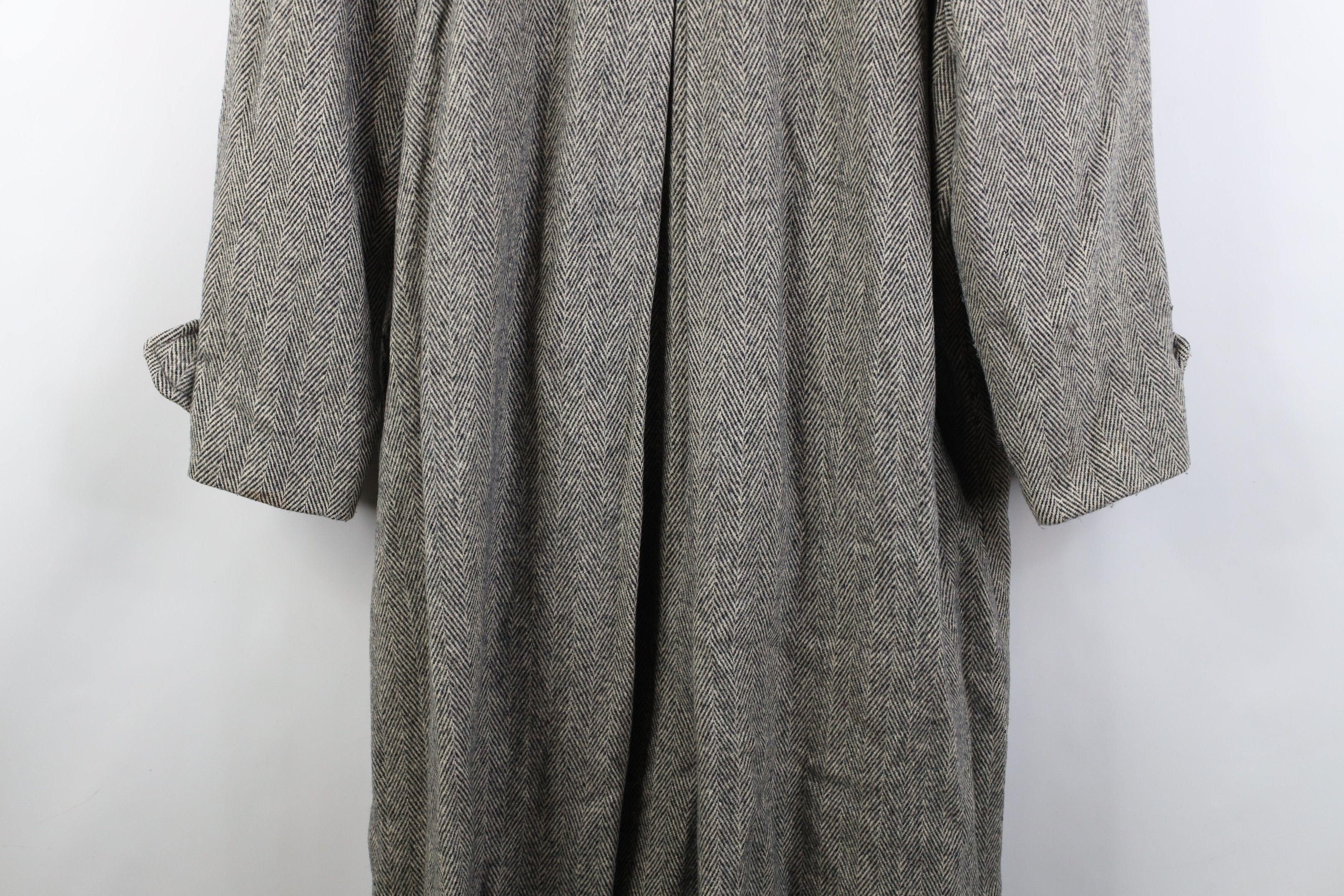 Vintage Vintage 70s Streetwear Heavy Wool Herringbone Jacket USA Size XXL / US 16-18 / IT 52-54 - 16 Thumbnail