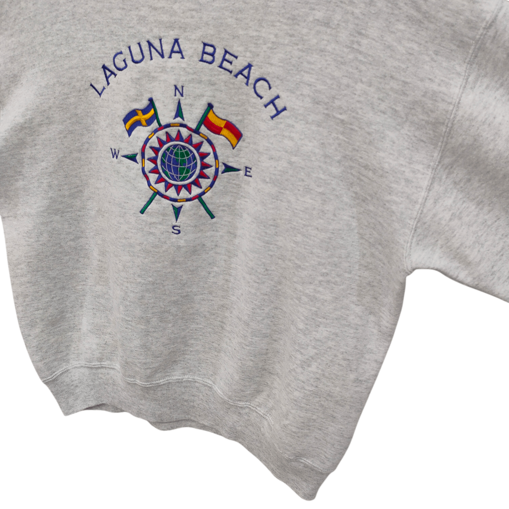 Vintage Laguna Beach Sweatshirt ,Nautical Compass Graphic Size US L / EU 52-54 / 3 - 5 Thumbnail