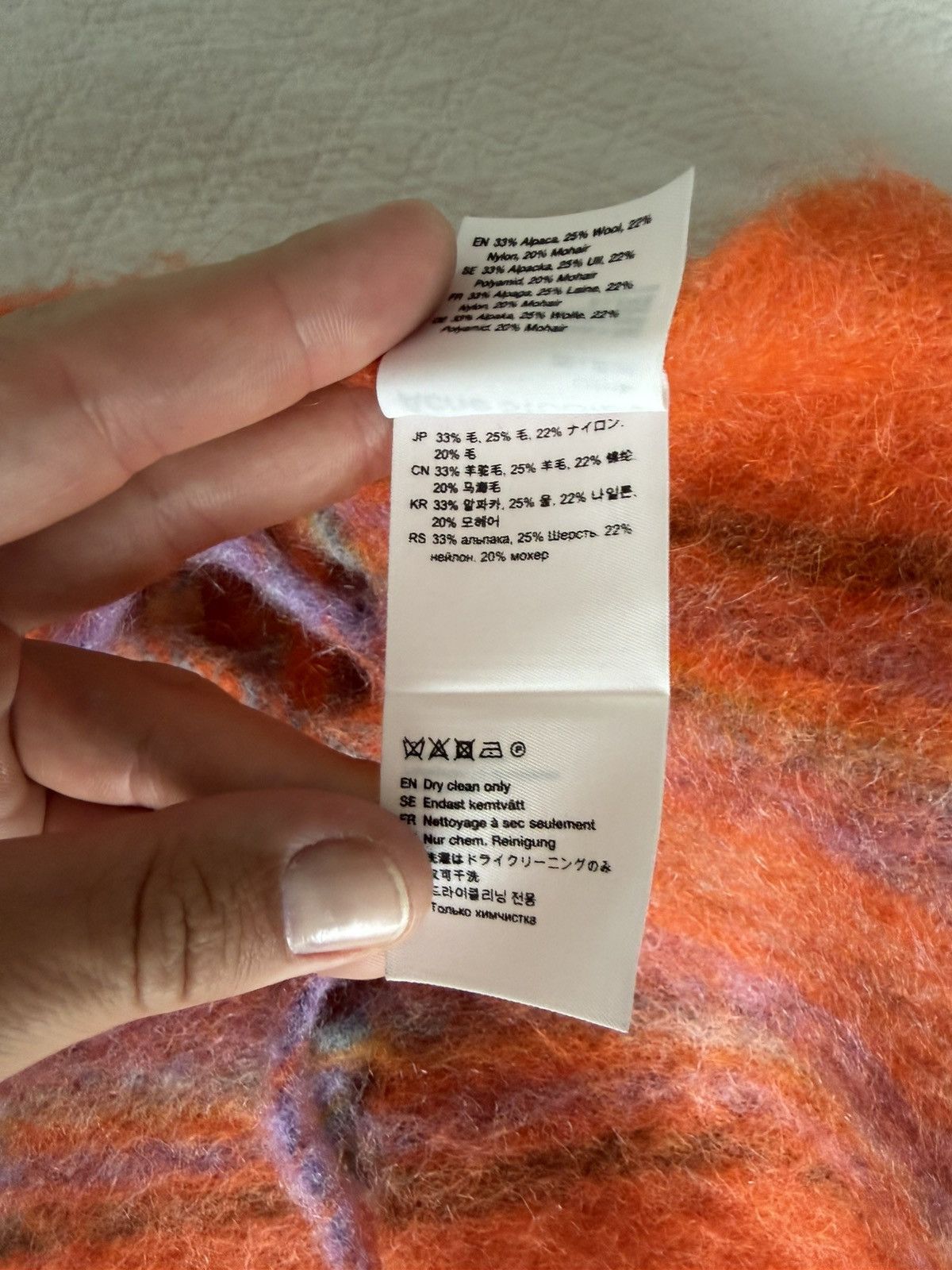 Acne Studios Acne Scarf Multi Color Size ONE SIZE - 4 Thumbnail