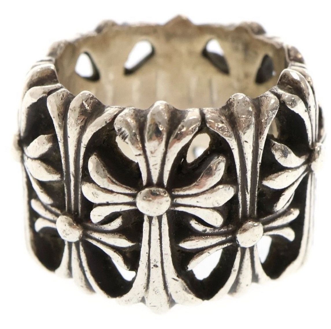 Chrome Hearts Chrome Hearts Cemetery Cross Silver Ring Size ONE SIZE - 2 Thumbnail