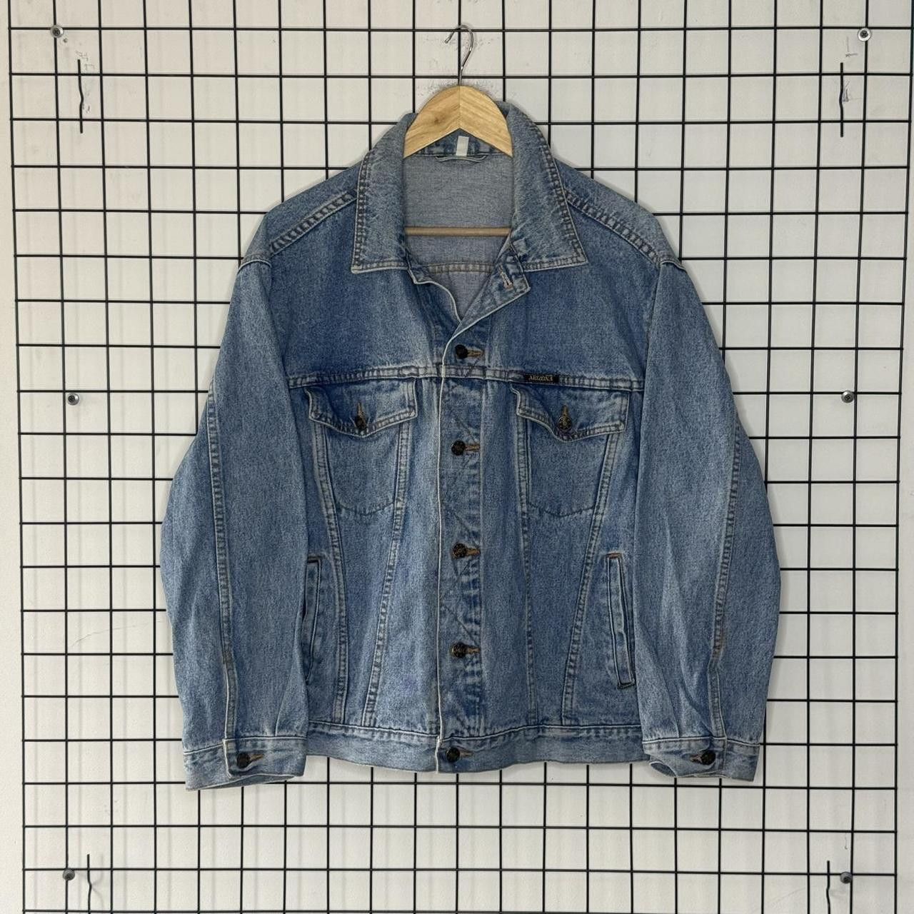 Vintage Vintage 90s Denim Trucker Jacket Blue Retro Size US L / EU 52-54 / 3 - 1 Thumbnail