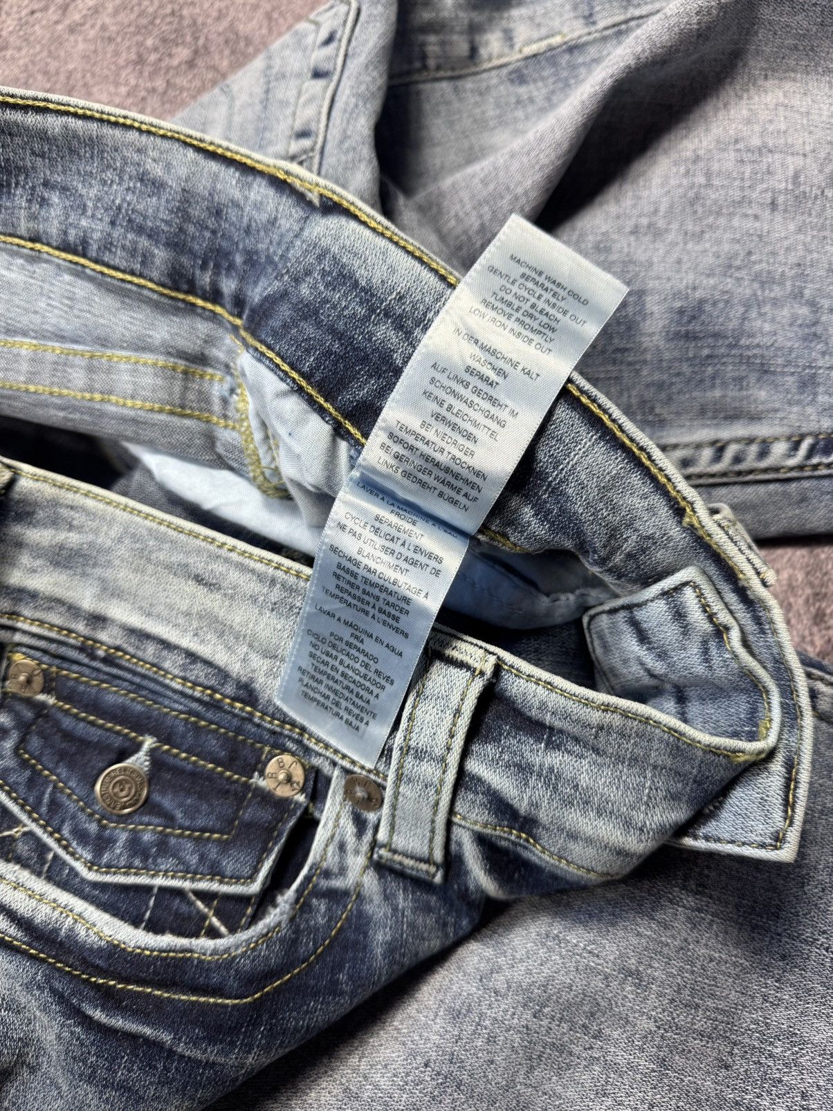True Religion True Religion "Ricky" Relaxed Straight Jeans Size US 32 / EU 48 - 5 Thumbnail