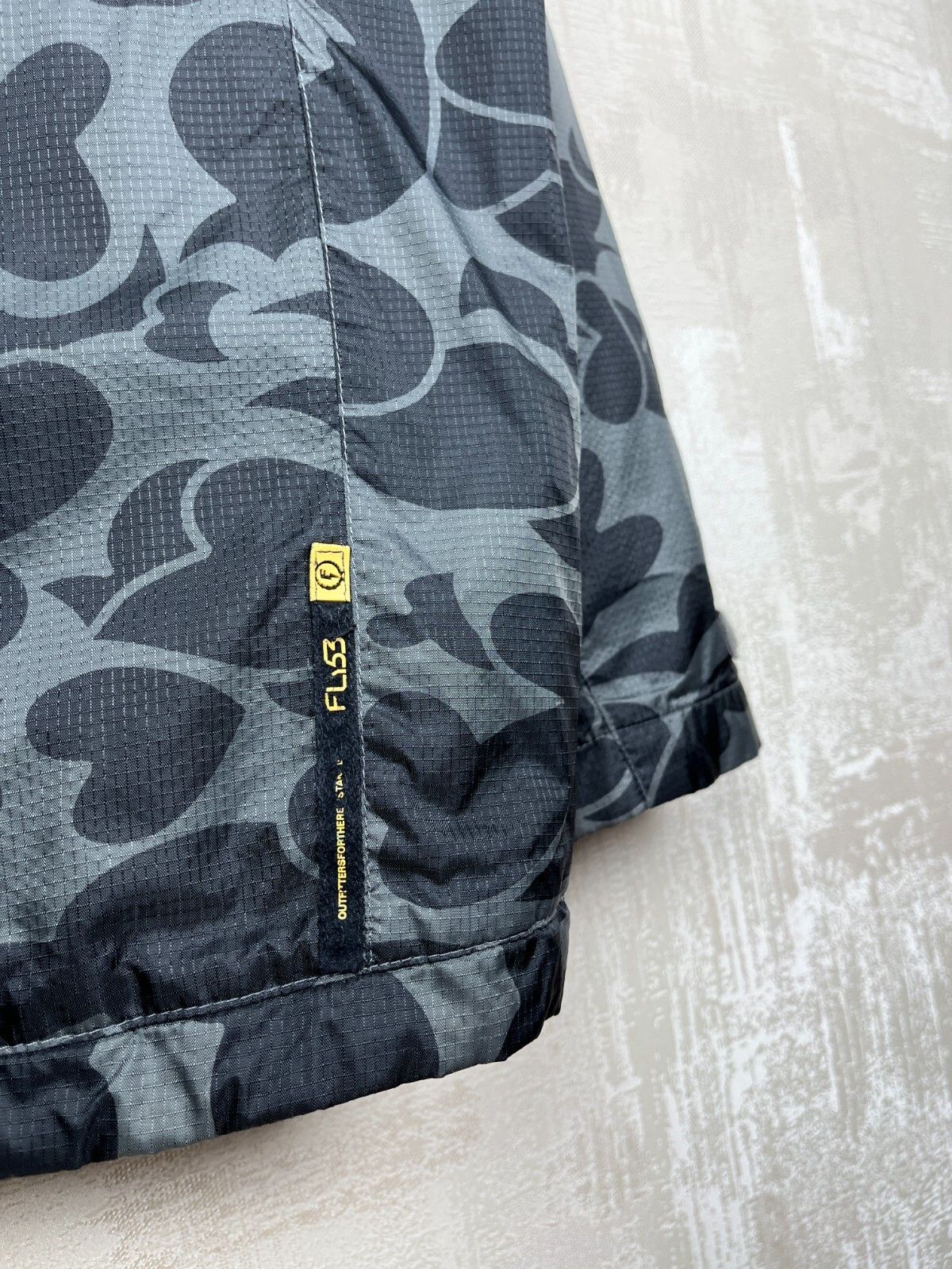 Other Fly53 Hooded Windbreaker Nylon Camo? Jacket Lightly Padded Size US L / EU 52-54 / 3 - 18 Thumbnail