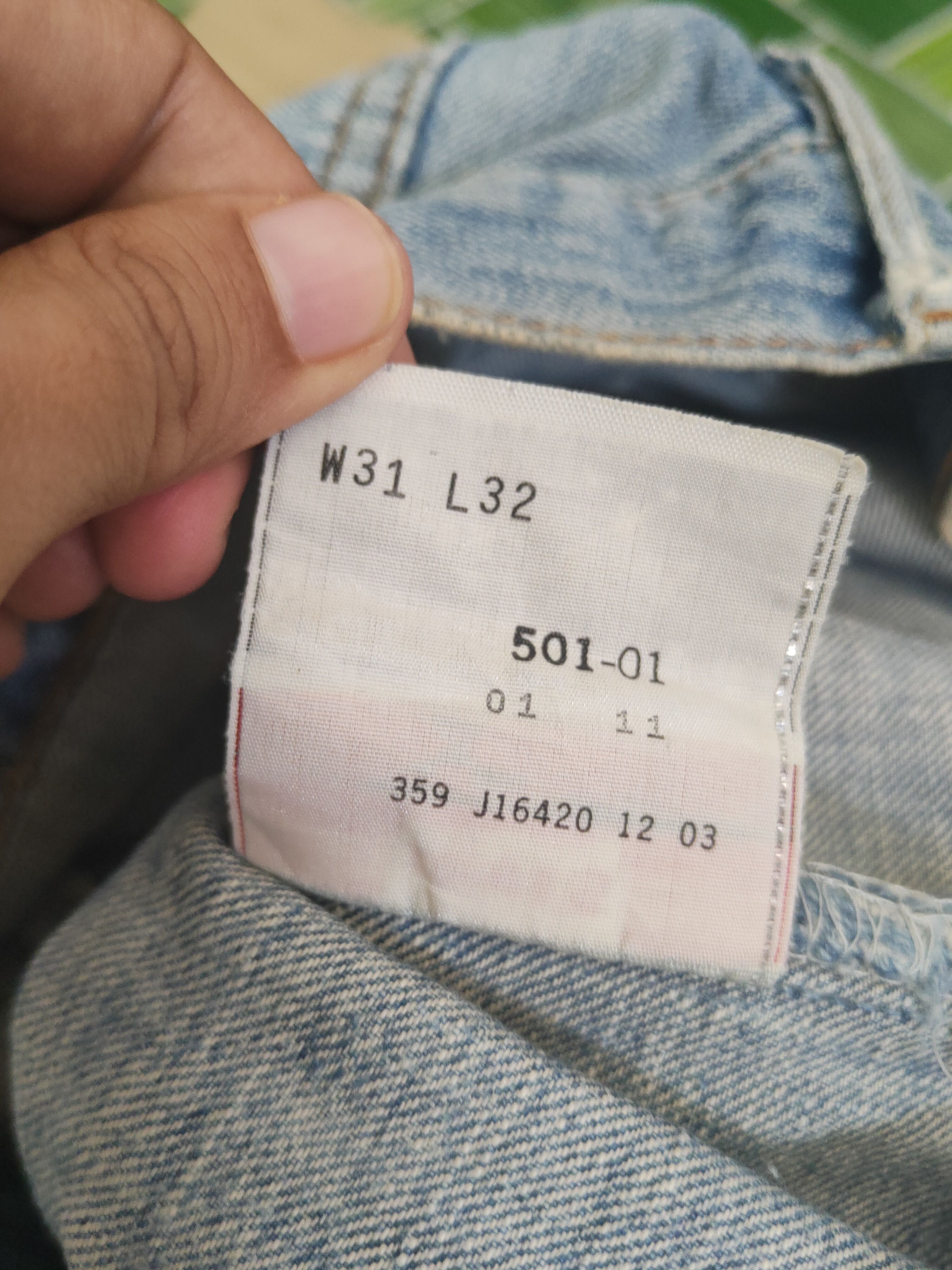 Levi's 501 Levi's Blue Distressed Ripped Jeans #S2855 Size US 31 - 15 Thumbnail