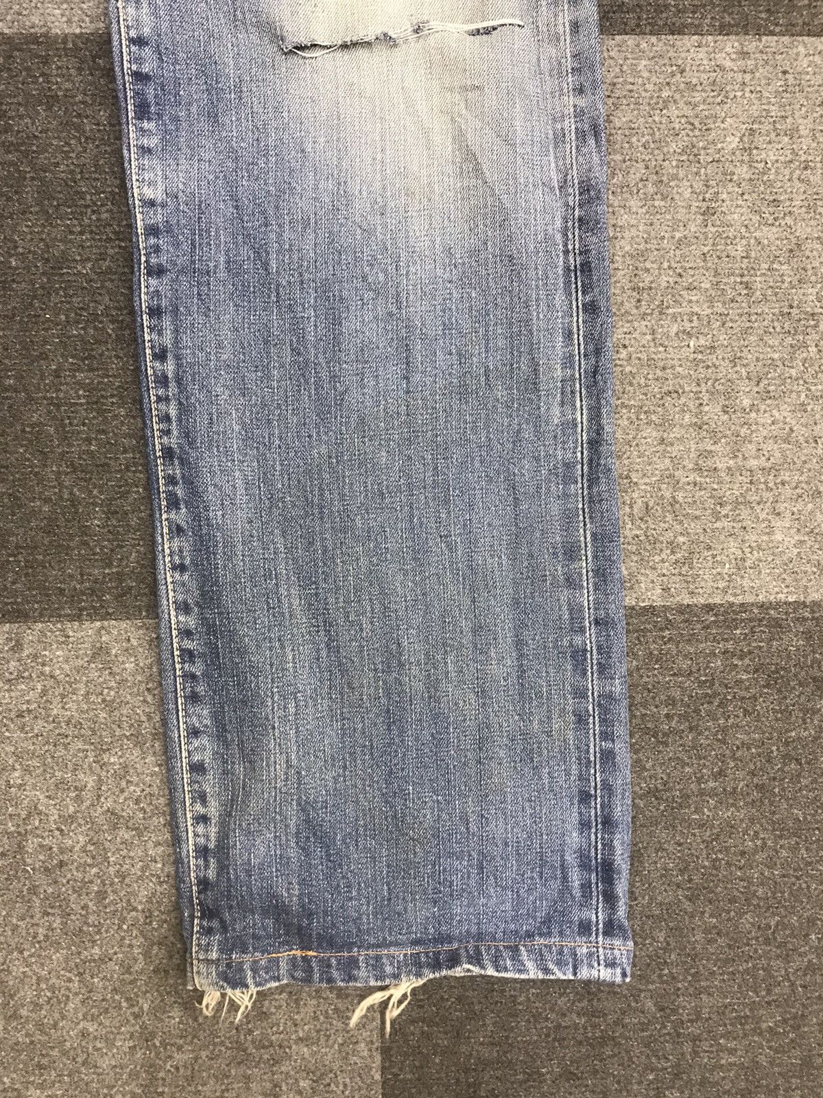 Edwin EDWIN 505 Selvedge Thrashed Distressed Jeans Size US 31 - 6 Thumbnail