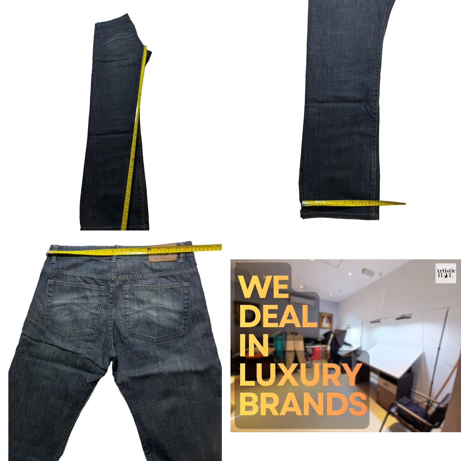 Armani Exchange Mens Armani Exchange Slim Fit Jeans 32 Indigo Blue Stretch Denim, 5-Pocket, Inseam 32 in, Rise Mid, Regular Size, Cotton Denim, Brand: Armani Exchange Size US 32 / EU 48 - 8 Thumbnail