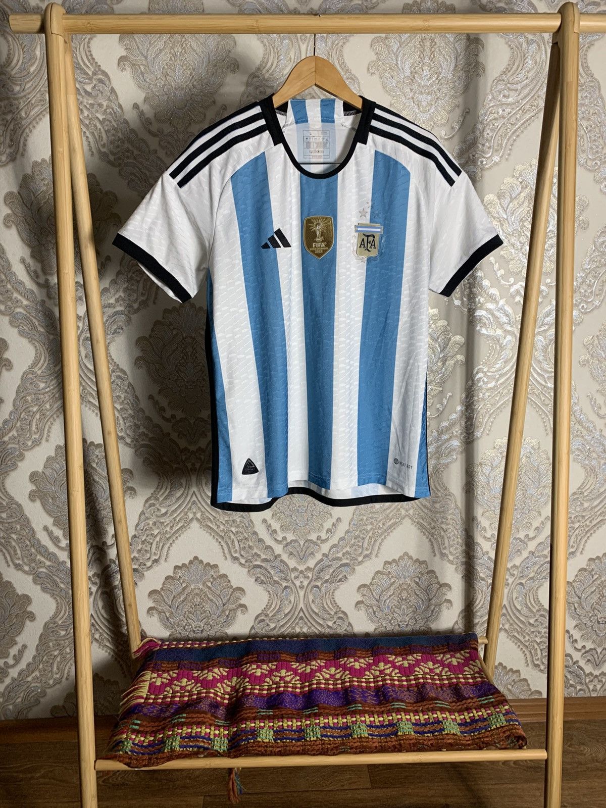 Vintage VERY RARE ADIDAS ARGENTINA SOCCER JERSEY RETRO MESSI Y2K 90s Size US L / EU 52-54 / 3 - 1 Thumbnail