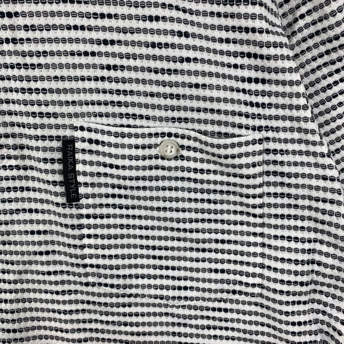 Other RAIKA STYLE Design Black White Micro Stripe Polo Tee Shirt Size US M / EU 48-50 / 2 - 6 Thumbnail