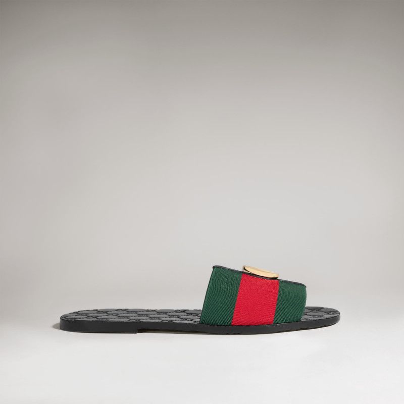 Gucci GUCCI slide sandal GUCCY SEGA black blue NEW size 9 | Grailed