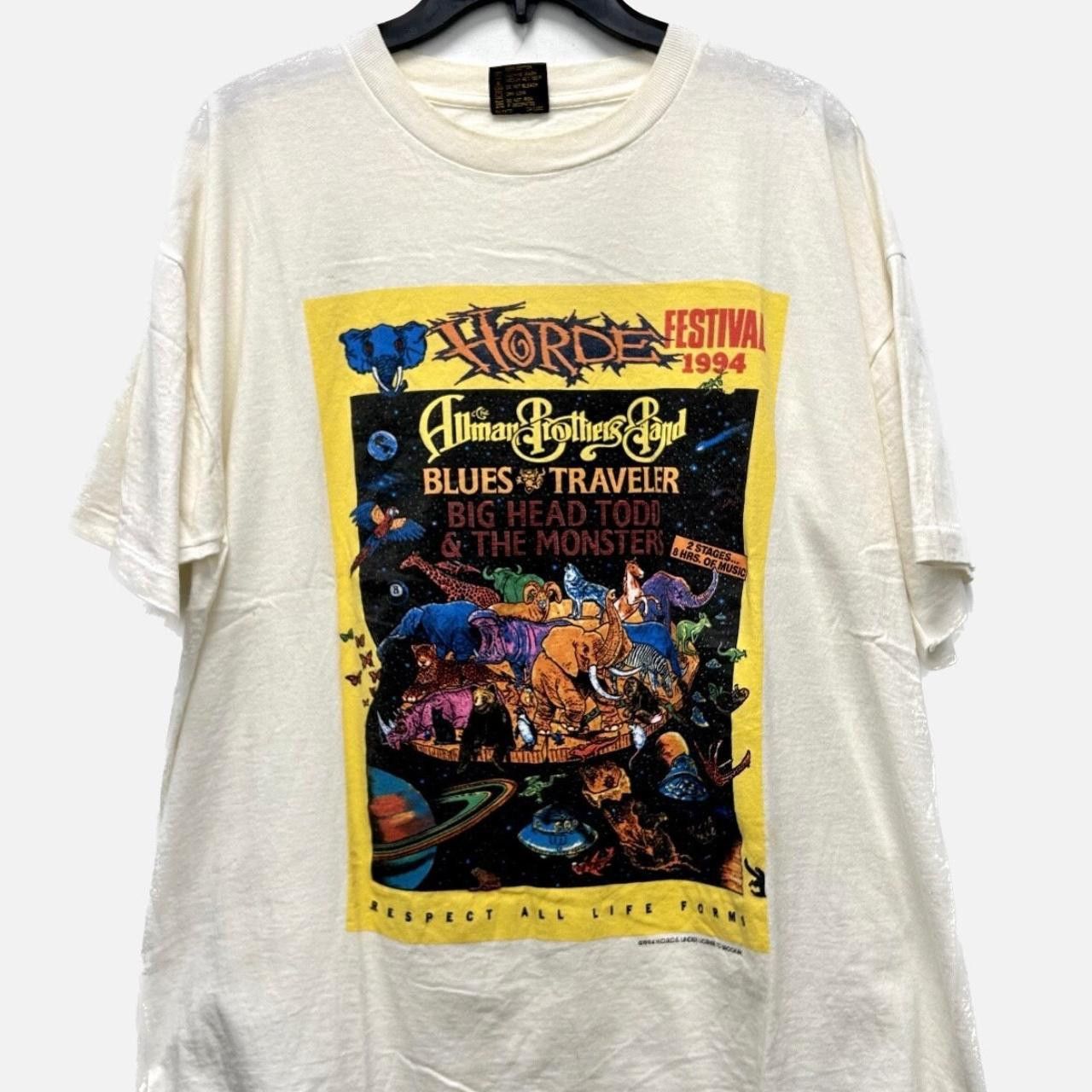 image of Brockum 1994 H.o.r.d.e Festival Tour Tee in White, Men's (Size XL)