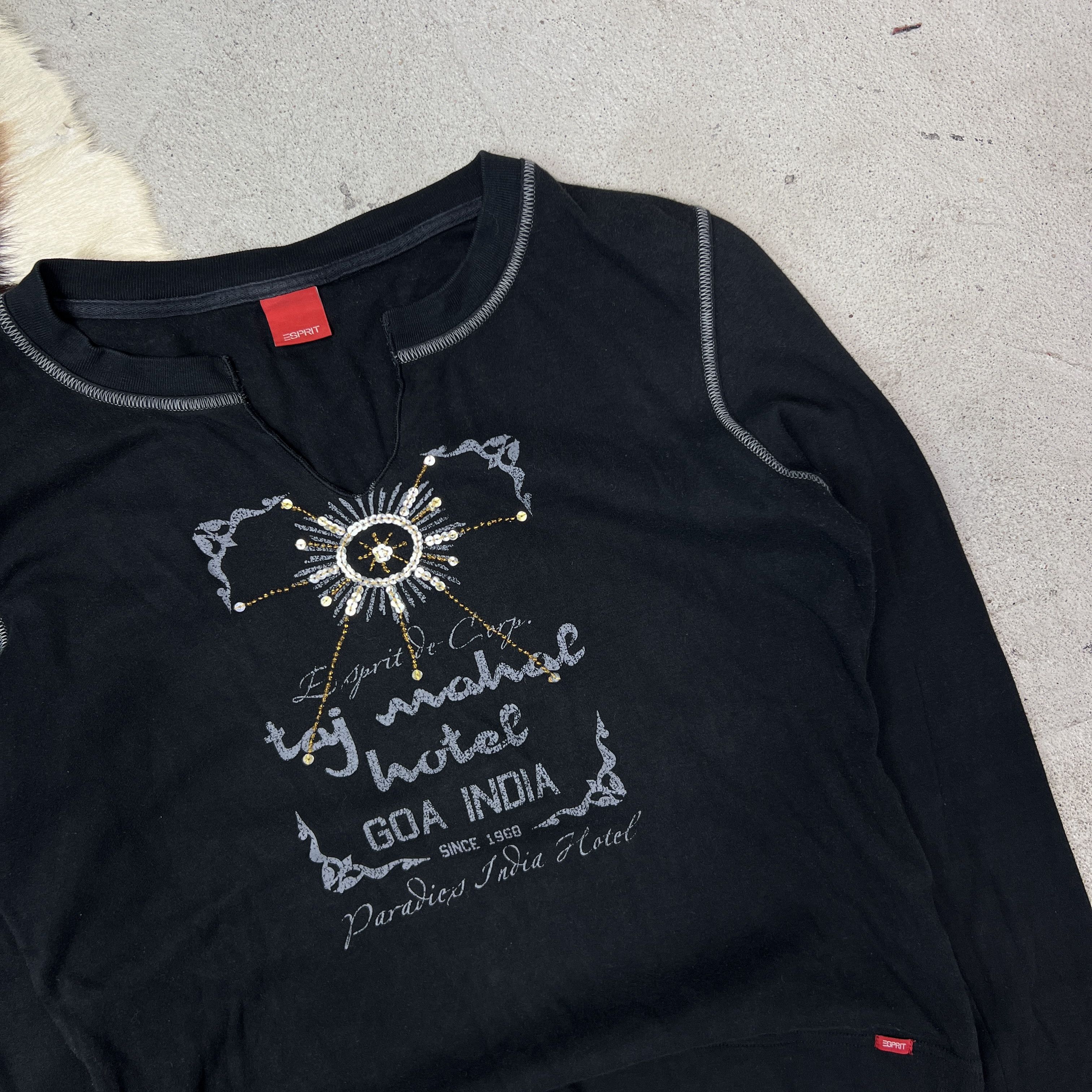 Vintage Vintage Avant Garde Grunge Printed Longsleeve Y2K Size XL / US 12-14 / IT 48-50 - 3 Thumbnail