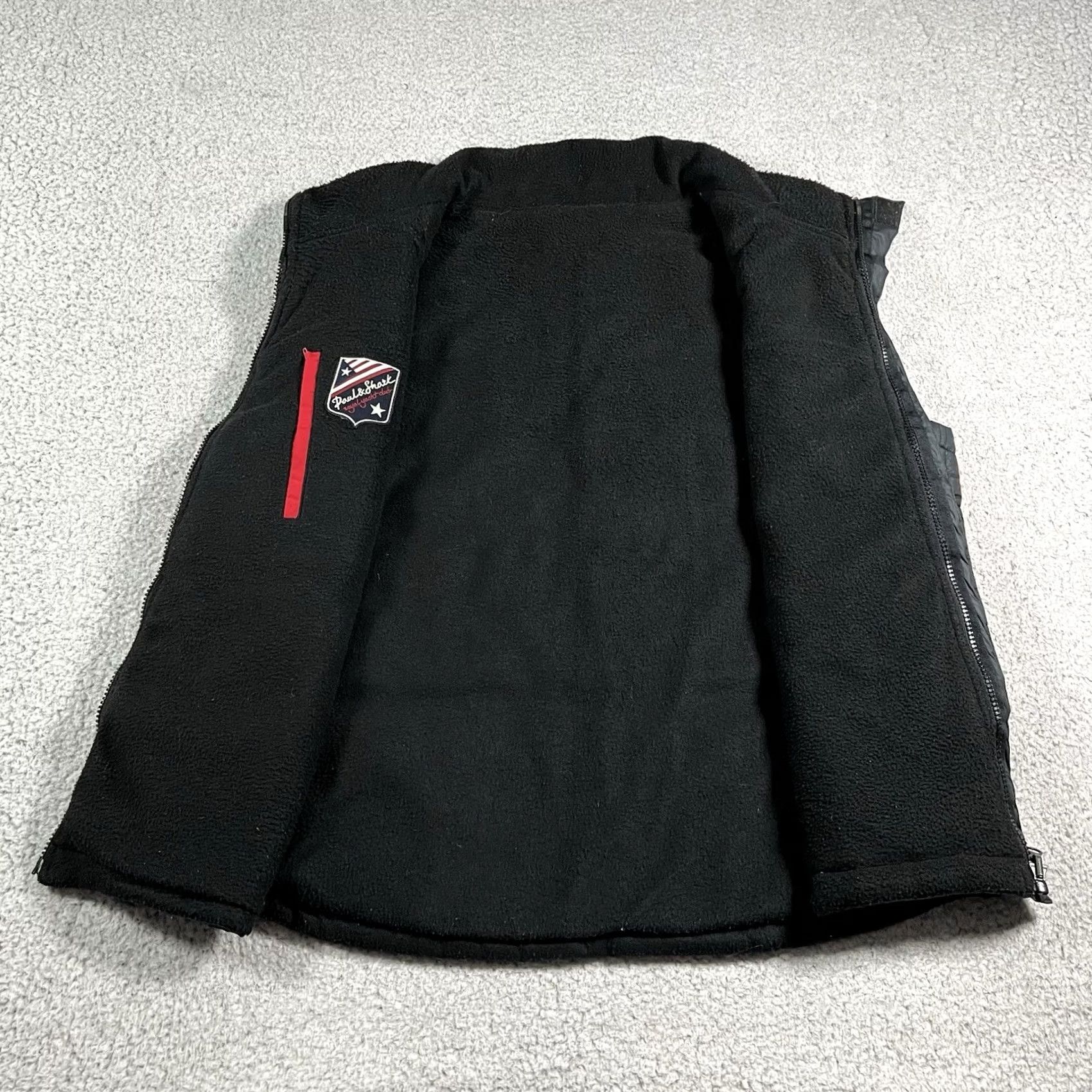 Paul & Shark VINTAGE Paul & Shark Yachting Vest Mens M Black Puffer Fleece Reversible Jacket Size US M / EU 48-50 / 2 - 7 Thumbnail