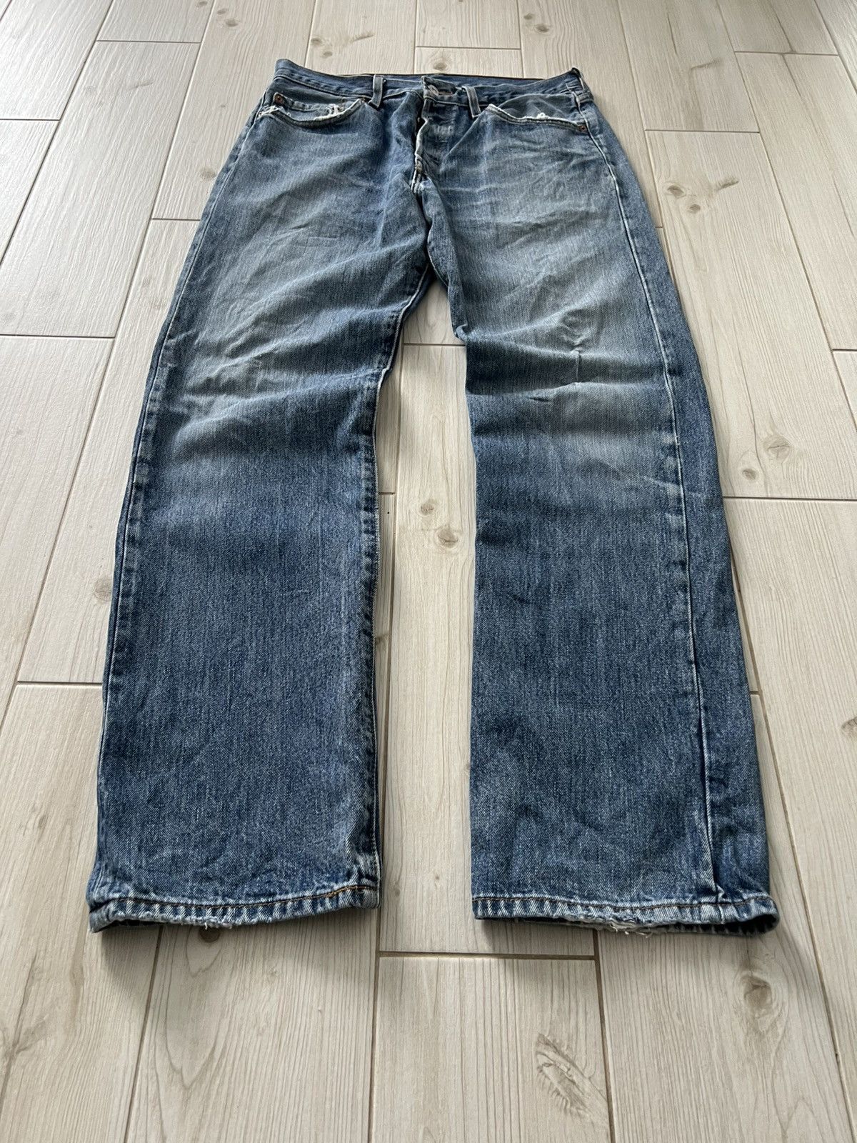 Levi's Vintage Levis 501 Blue Denim Jeans Size US 34 / EU 50 - 12 Thumbnail