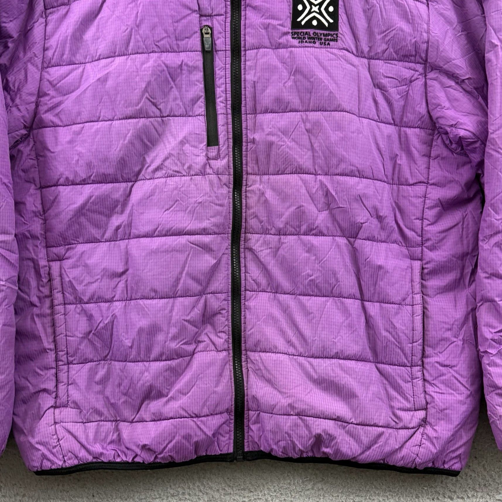 Vintage Olympics Jacket Womens XL Purple 2009 Puffer Ski Outdoor Lined Sport Insulated Size XL / US 12-14 / IT 48-50 - 2 Thumbnail