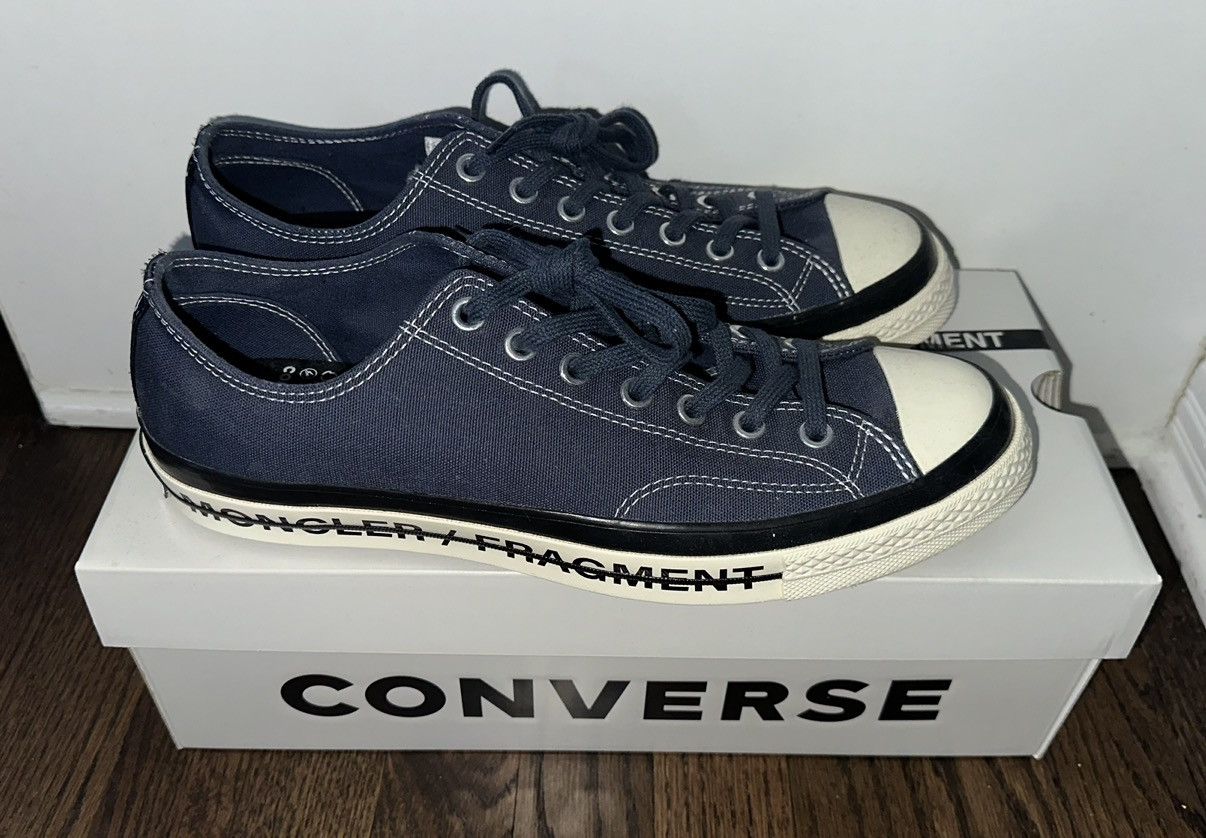 Moncler Converse x Moncler/Fragment Navy All Star 70 | Grailed