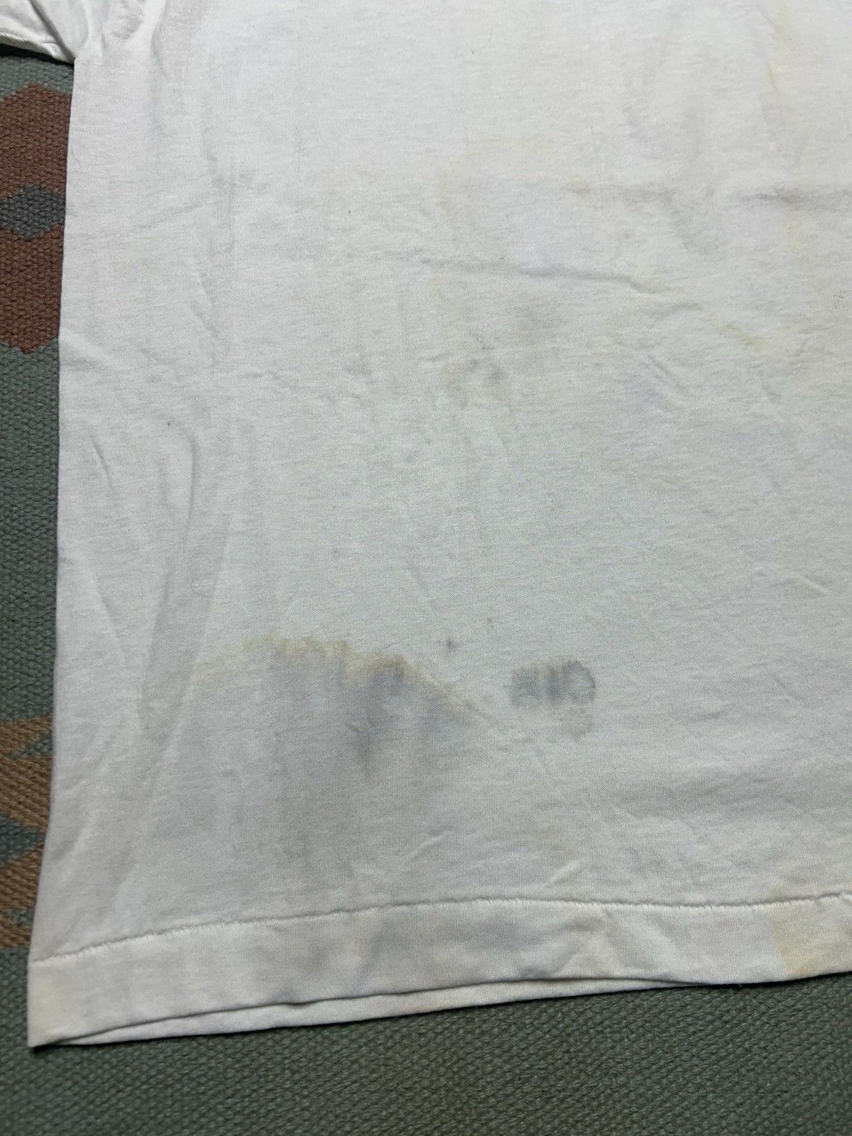 Vintage Vtg 90s blank white t shirt fruit the loom DEADSTOCK large Size L / US 10 / IT 46 - 2 Thumbnail