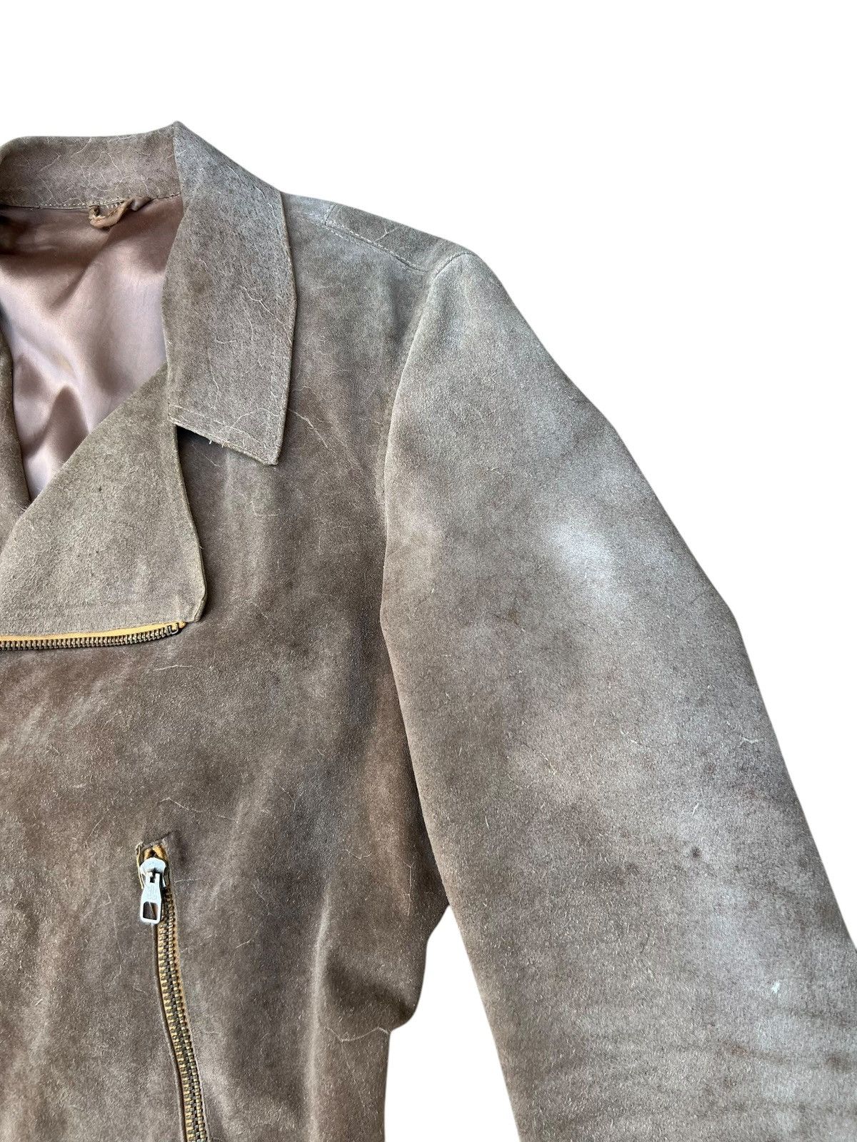 Branded Leather 60s Alta Classe Abbigliamento Patina Suede Leather Jacket Size US M / EU 48-50 / 2 - 8 Thumbnail