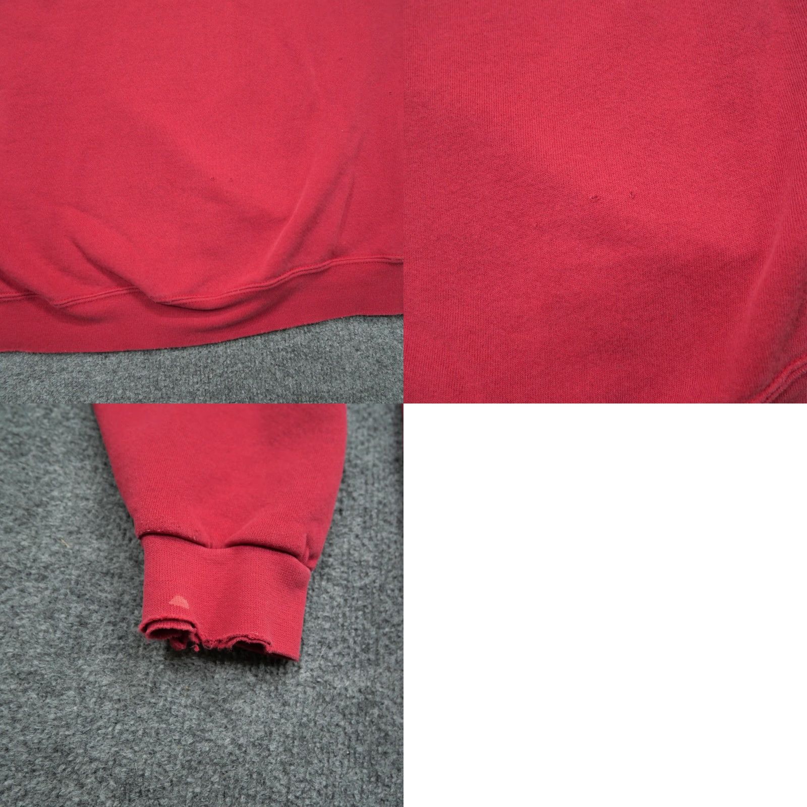 Nike VINTAGE Nike Sweatshirt Adult XL Red Pullover 90s Grunge Distressed Mini Swoosh Embroidered Mens Pullover Sweatshirt 90s Size US XL / EU 56 / 4 - 9 Thumbnail