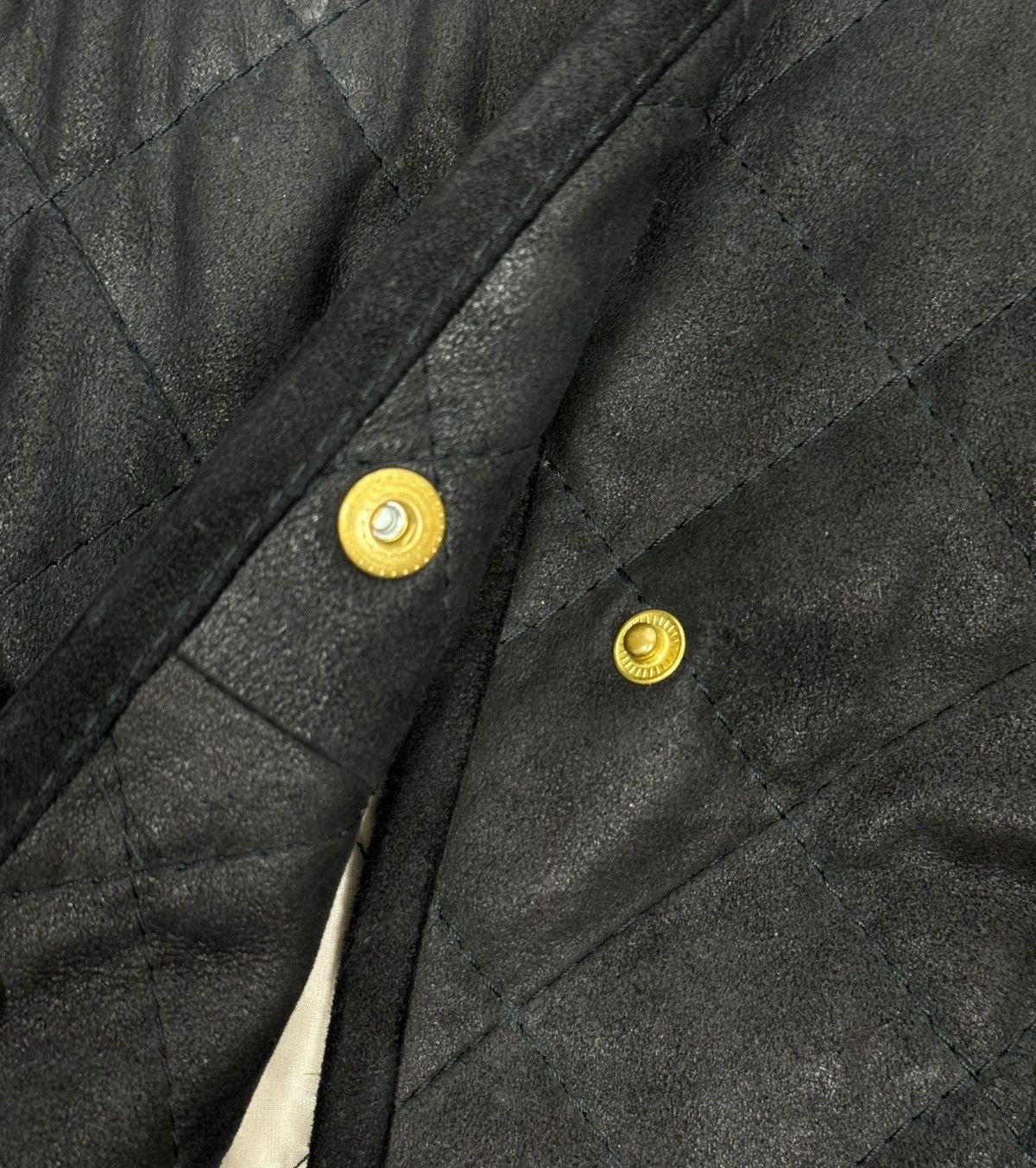 Designer Werner Christ Genuine Leather Quilted Jacket Women size 42 Size M / US 6-8 / IT 42-44 - 15 Thumbnail