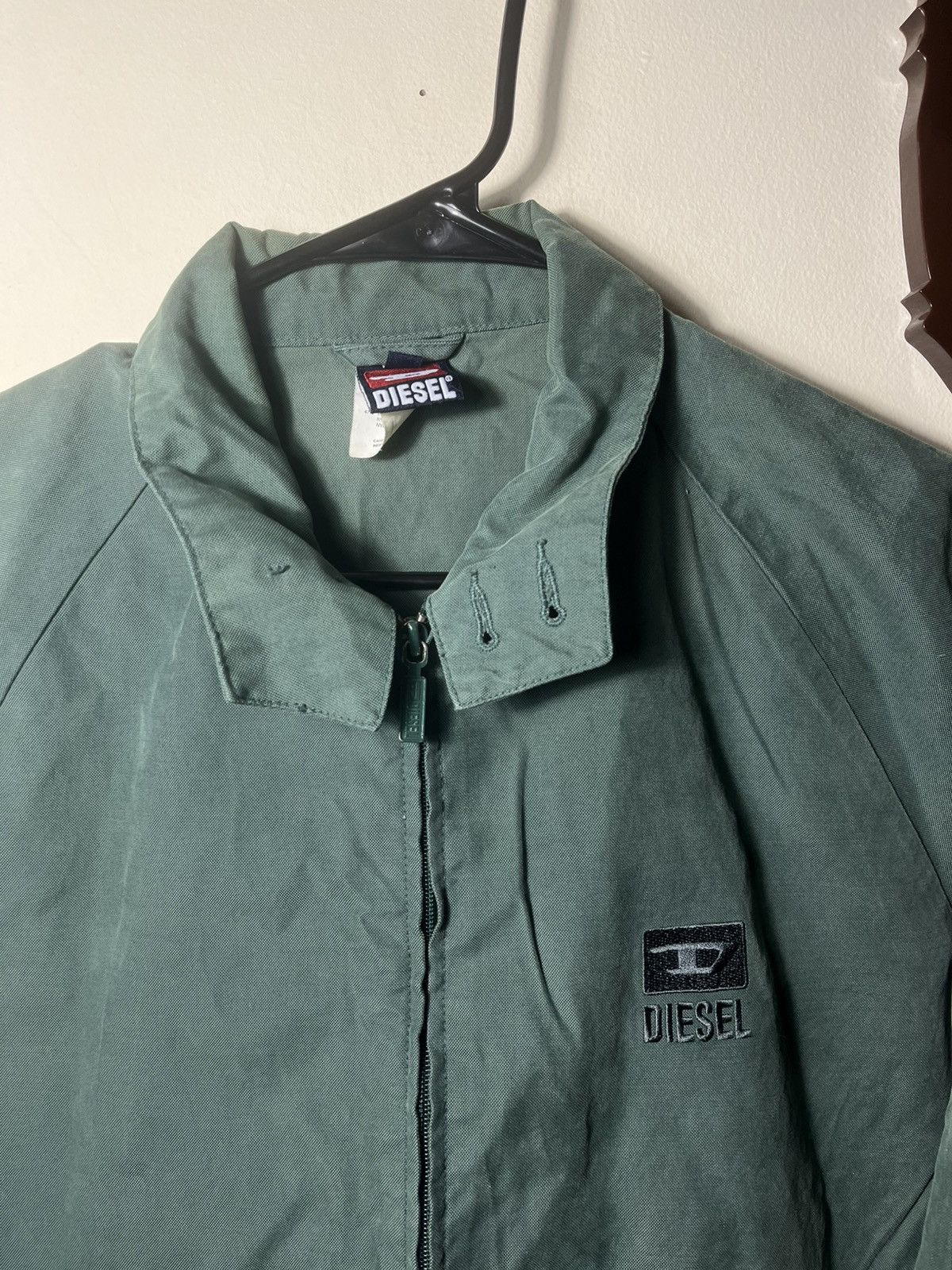 Diesel Vintage Diesel Work Jacket Large Olive Green Y2K Size US L / EU 52-54 / 3 - 2 Thumbnail