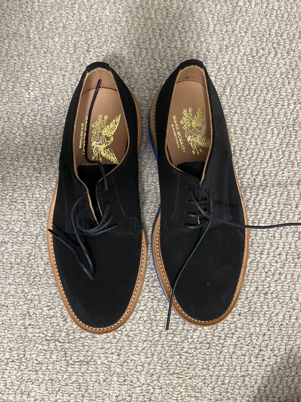 Mark McNairy Black Suede derby shoe Size US 7 / EU 40 - 5 Thumbnail