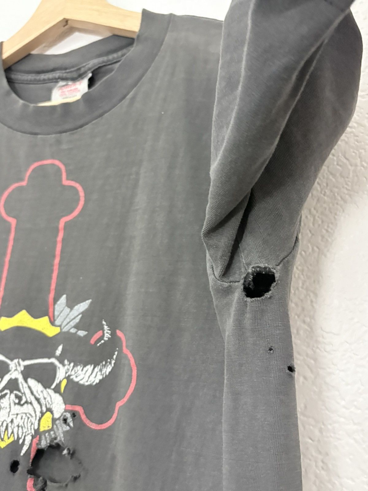 Vintage RARE 80’s DANZIG DISTRESSED NOT OF THIS WORLD TOUR TEE Size US L / EU 52-54 / 3 - 10 Thumbnail