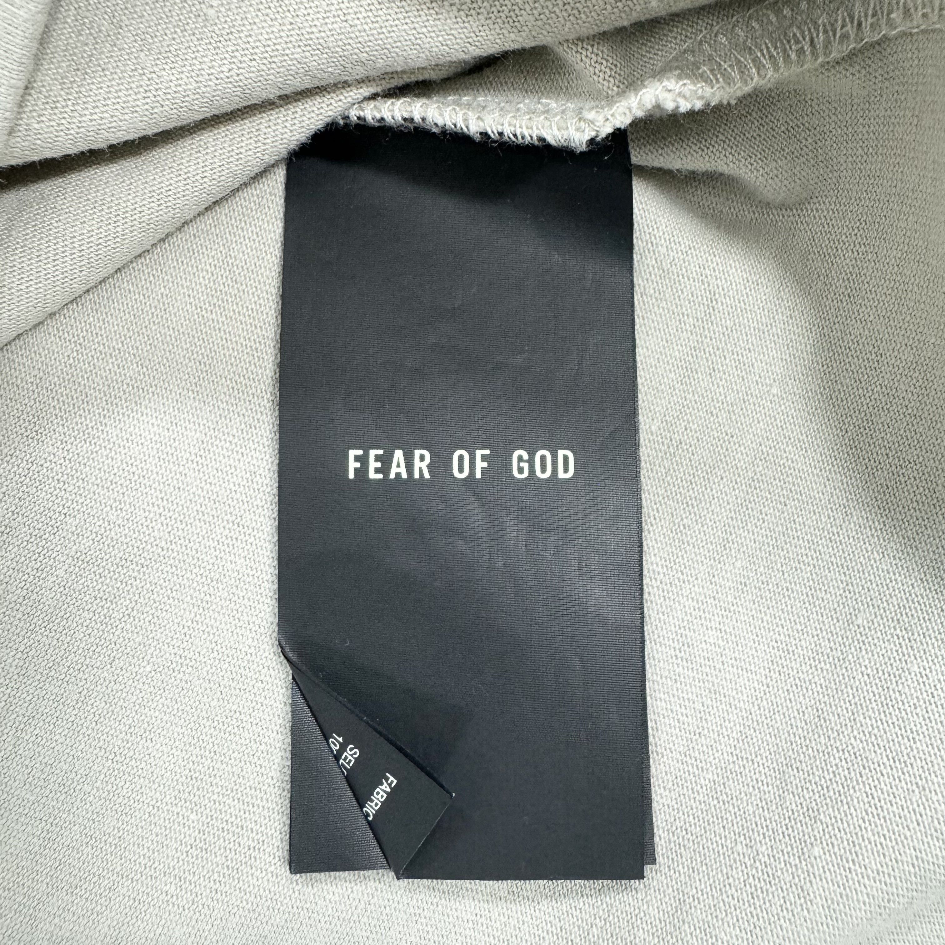 Fear of God Fear Of God Eternal Flocked T-Shirt In Beige RRP £250 Size US S / EU 44-46 / 1 - 6 Thumbnail