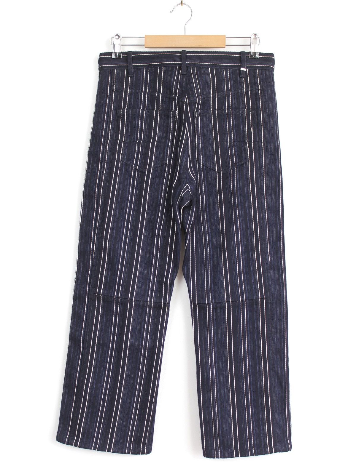 Dior Christian Dior 2019 Navy Striped Cropped Pants Size 27" / US 4 / IT 40 - 4 Thumbnail