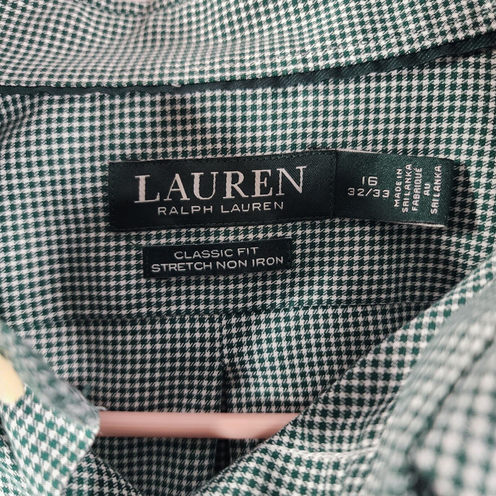 Lauren Ralph Lauren Lauren Ralph Lauren Shirt Men 16 32/33 Classic Stretch Green Size US S / EU 44-46 / 1 - 4 Thumbnail