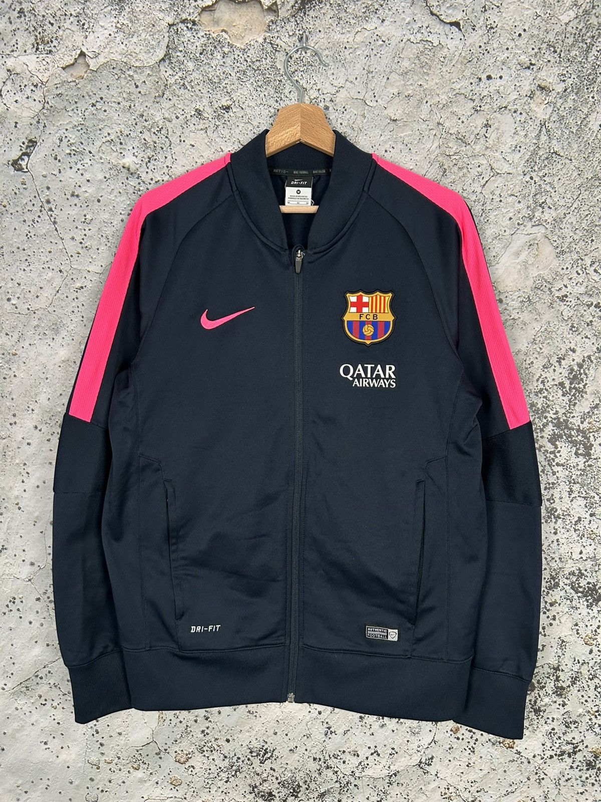 Nike Nike FC Barcelona Zip Football Sweatshirt Soccer Jersey Rare Size US M / EU 48-50 / 2 - 1 Thumbnail