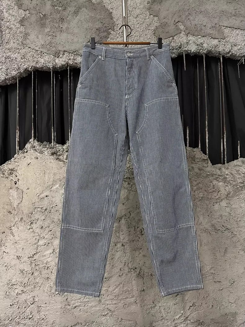 Dior Dior Striped Work Pants Size 30-dmc Size US 30 / EU 46 - 1 Thumbnail