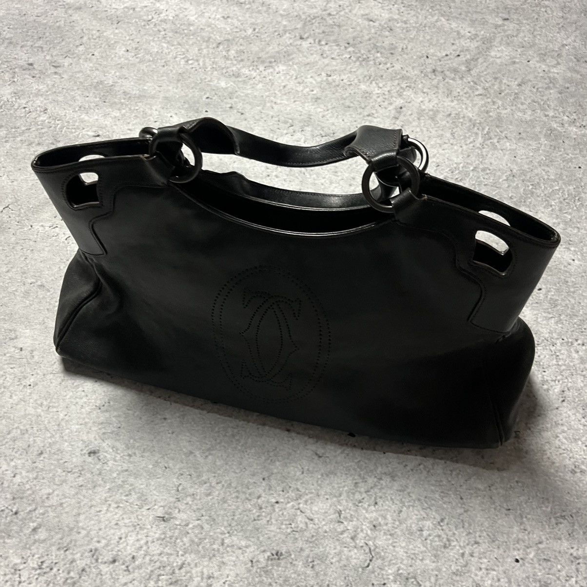 Cartier Cartier Marcello shoulder hand bag in black leather Size ONE SIZE - 5 Thumbnail